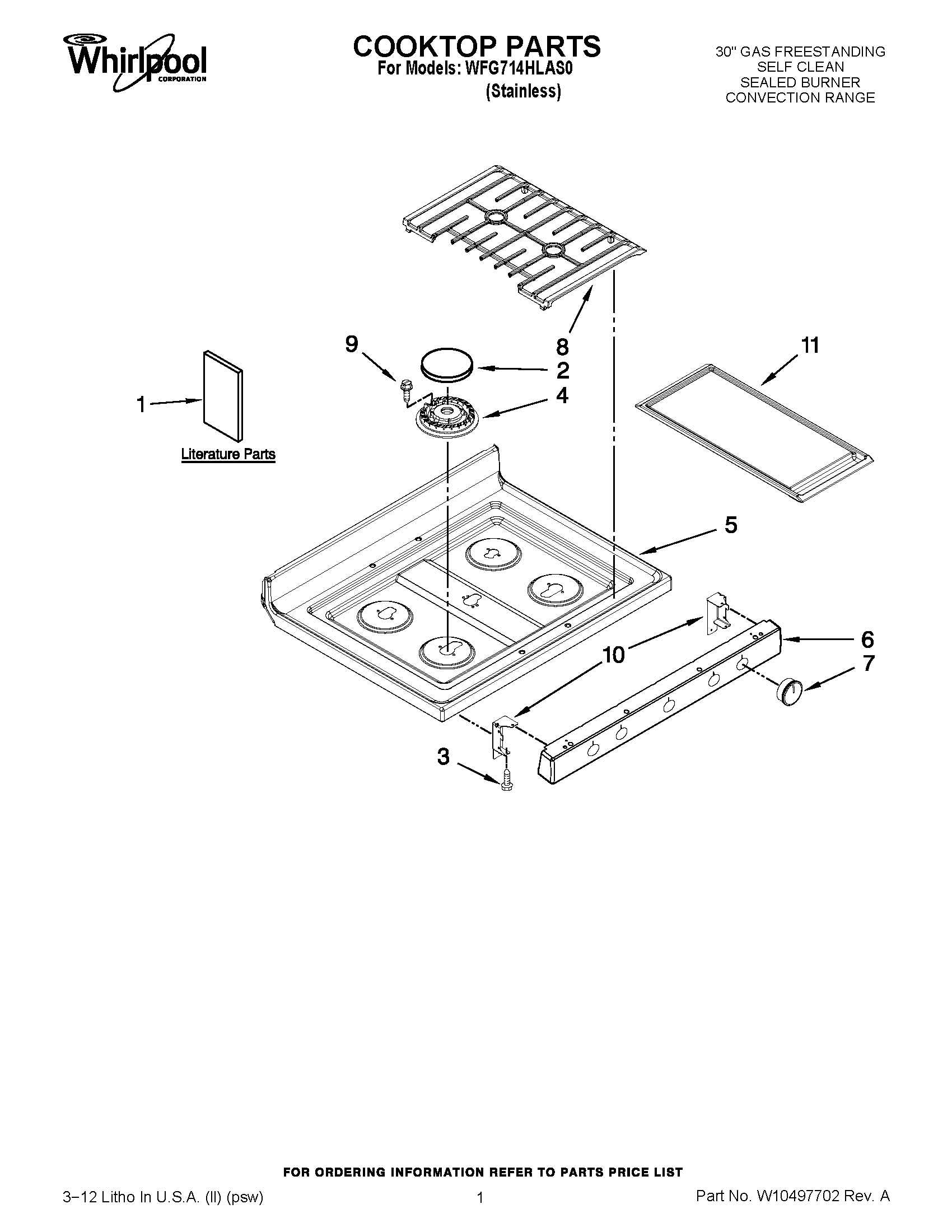 01 - COOKTOP PARTS