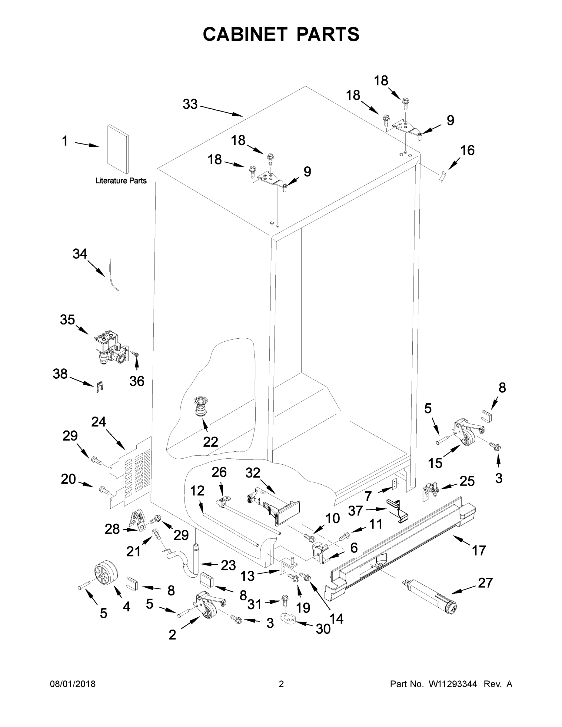 02 - CABINET PARTS