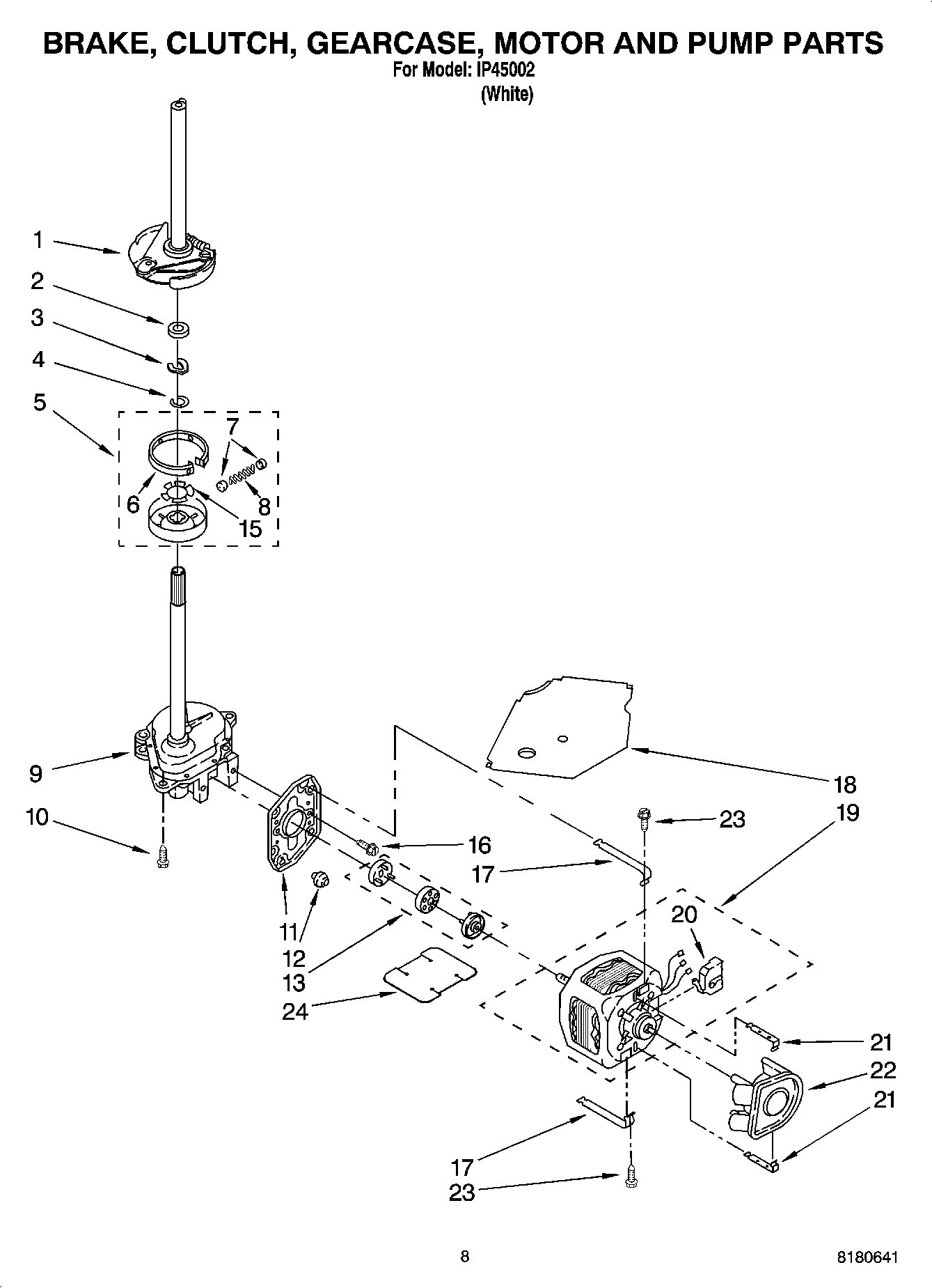 05 - BRAKE, CLUTCH, GEARCASE, MOTOR AND PUMP PARTS