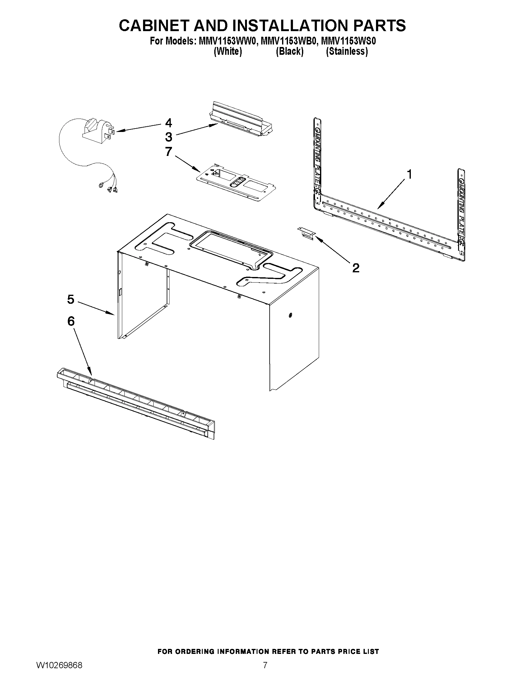 06 - CABINET AND INSTALLATION PARTS