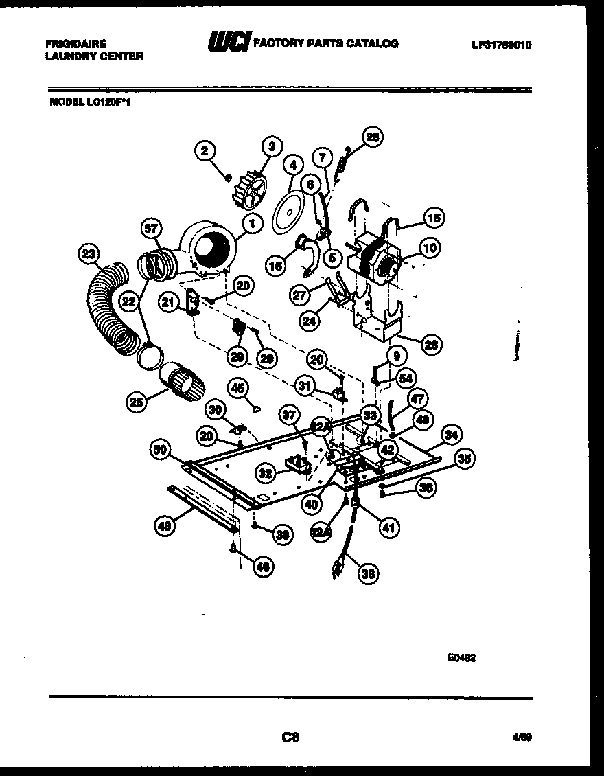 05 - DRYER MOTOR, BLOWER AND BELT