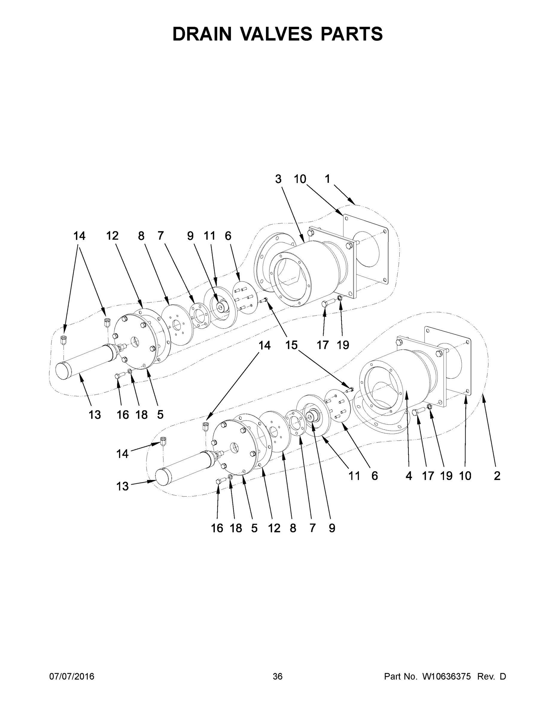 19 - DRAIN VALVES PARTS