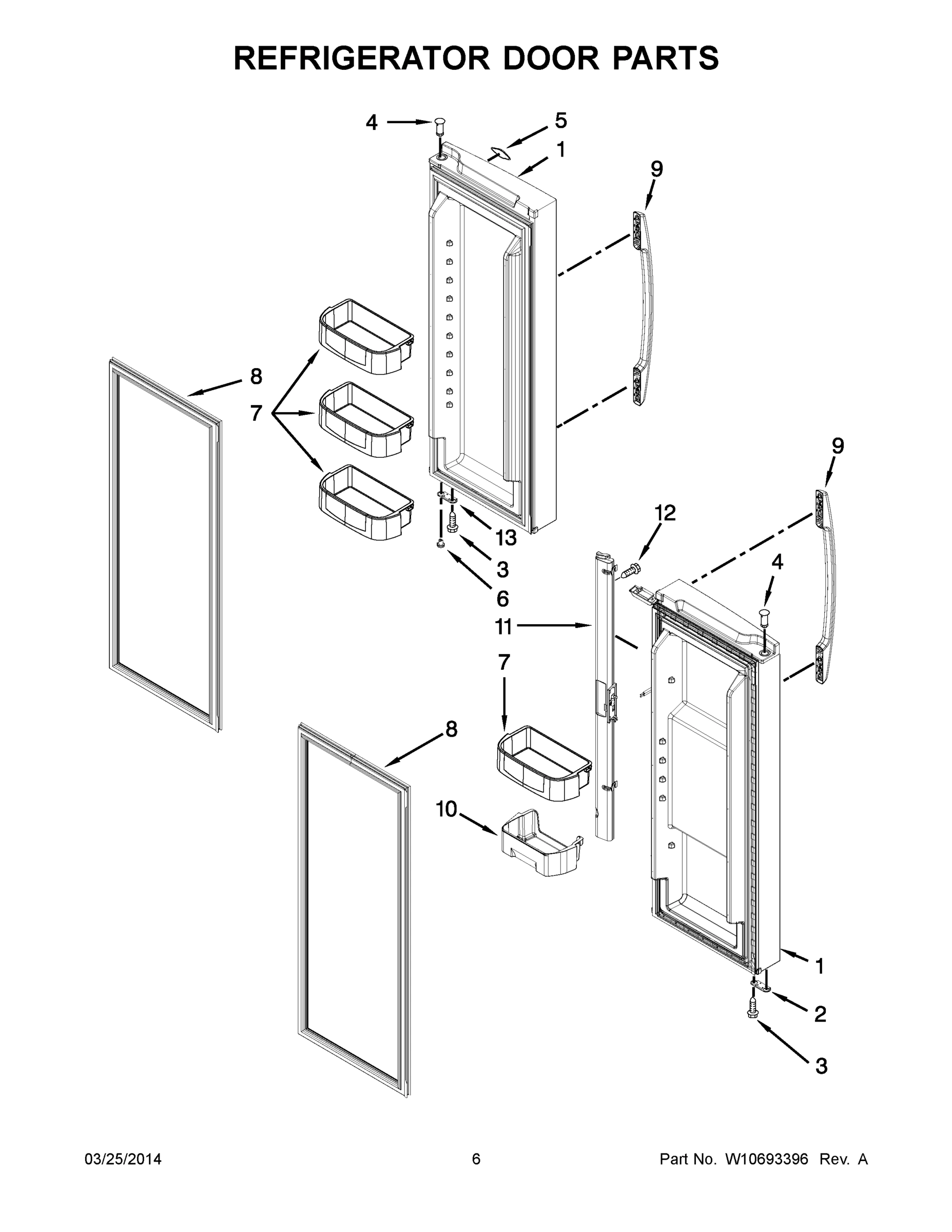 04 - REFRIGERATOR DOOR PARTS