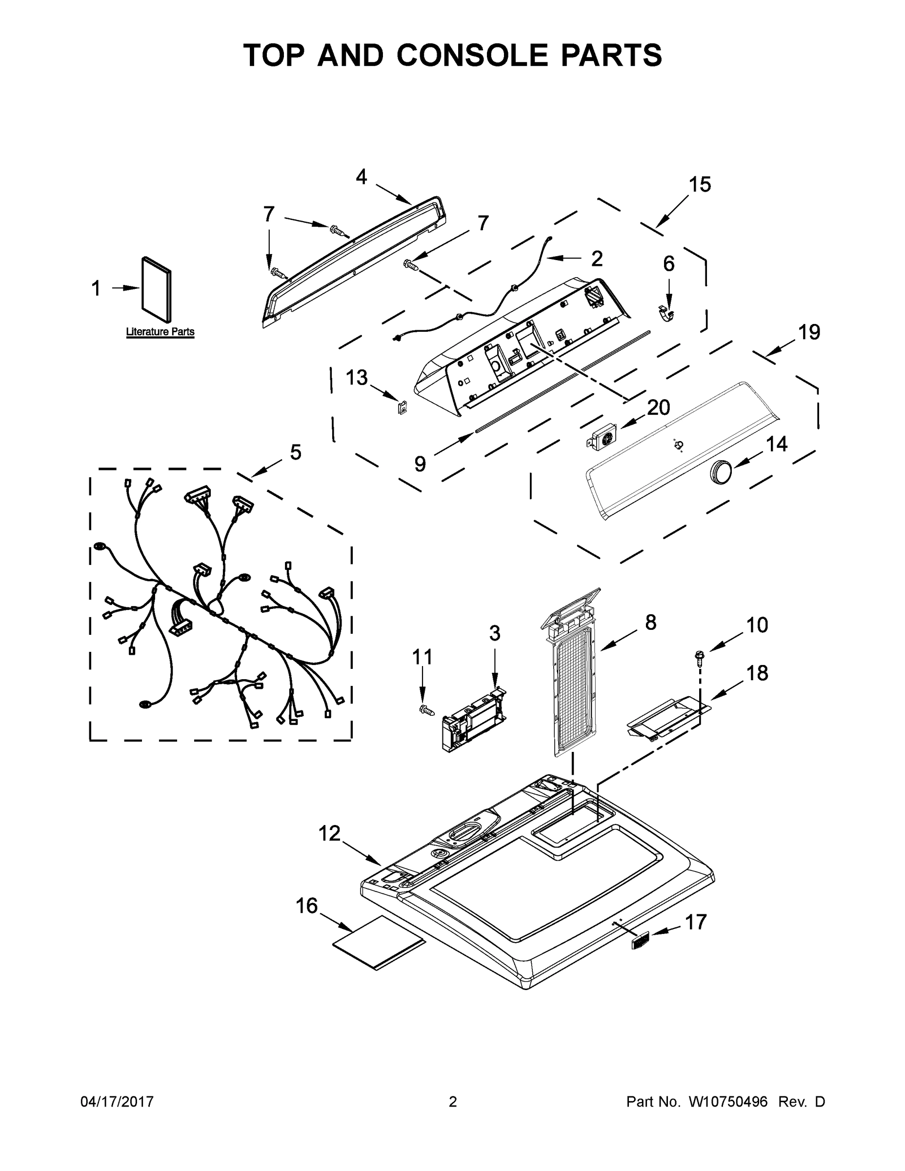 02 - TOP AND CONSOLE PARTS