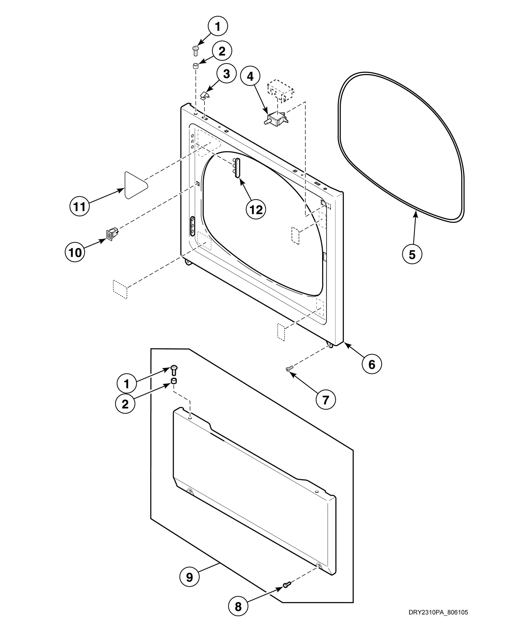 Access Panel, Front Panel and Seal (Drawing 2 of 5)
