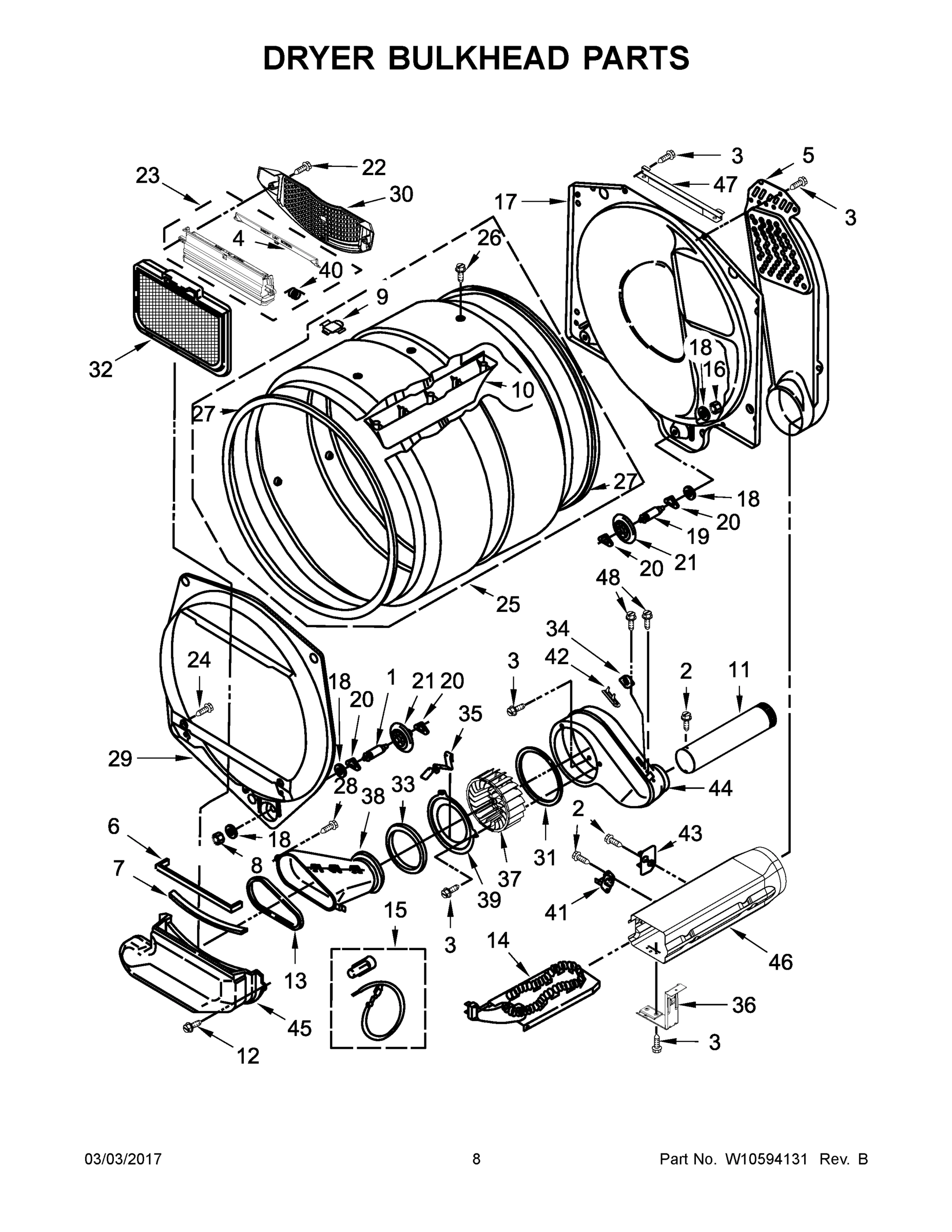 05 - DRYER BULKHEAD PARTS