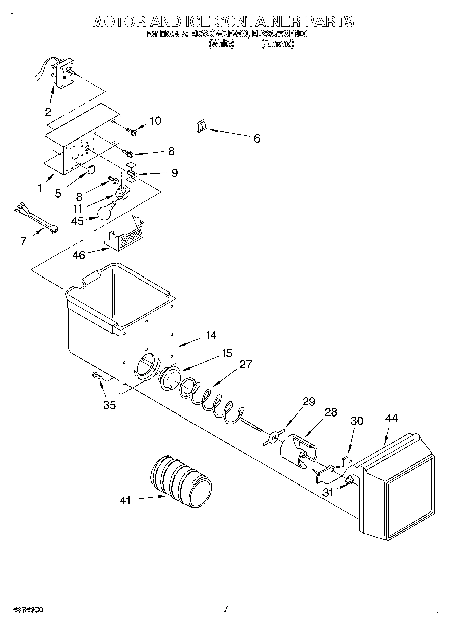 06 - MOTOR AND ICE CONTAINER