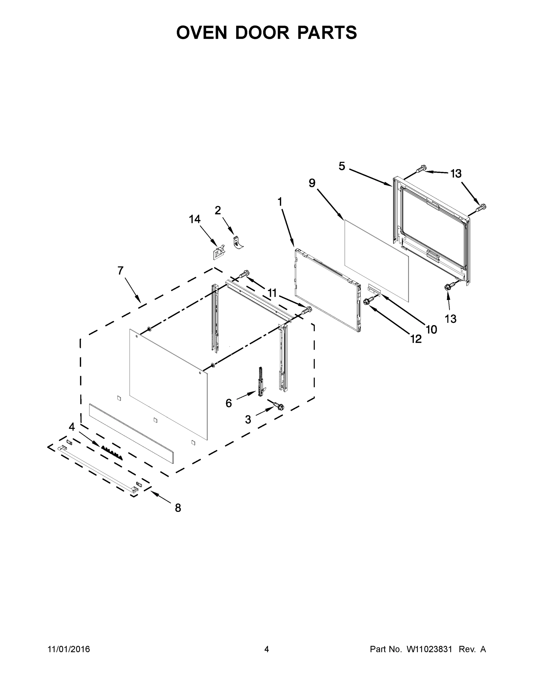 03 - OVEN DOOR PARTS