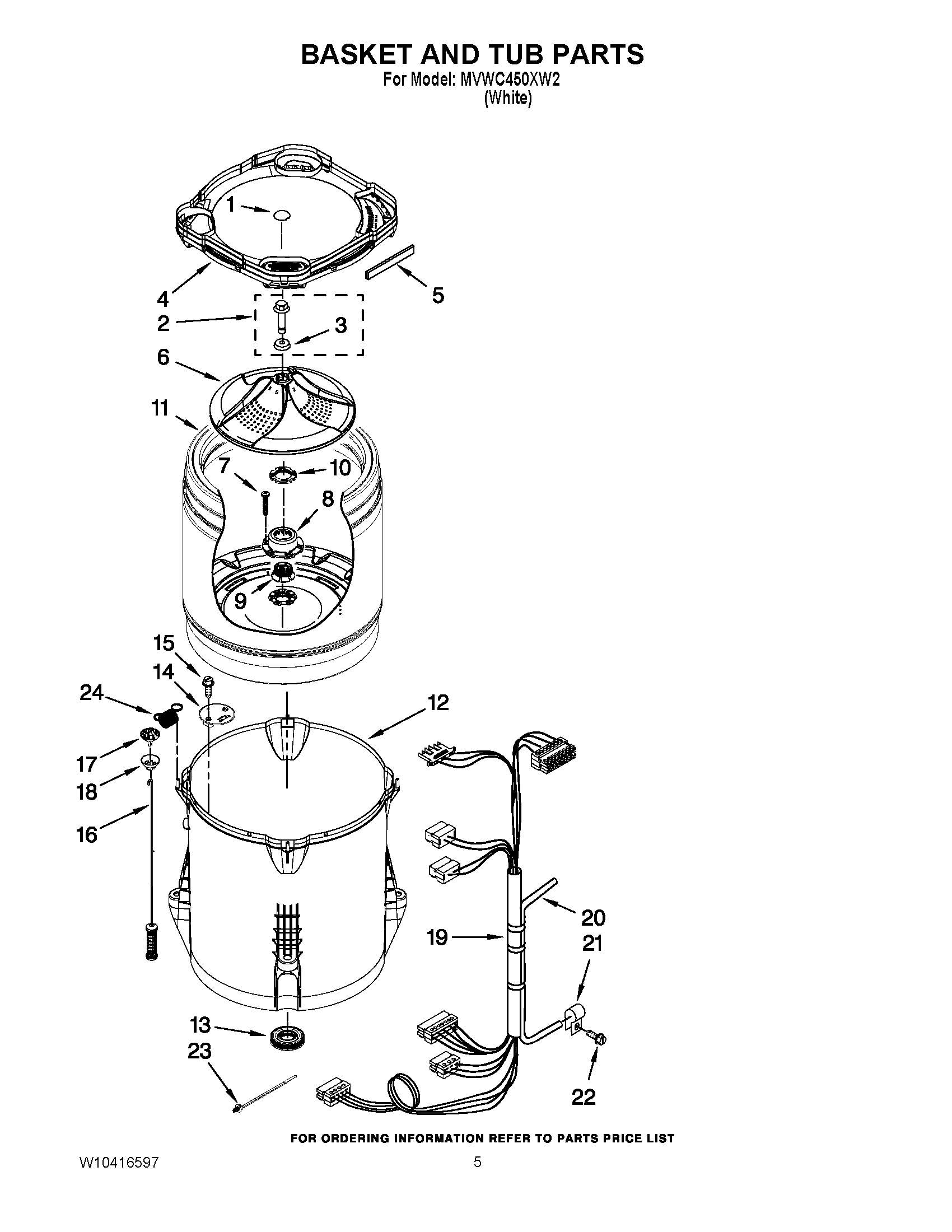 03 - BASKET AND TUB PARTS