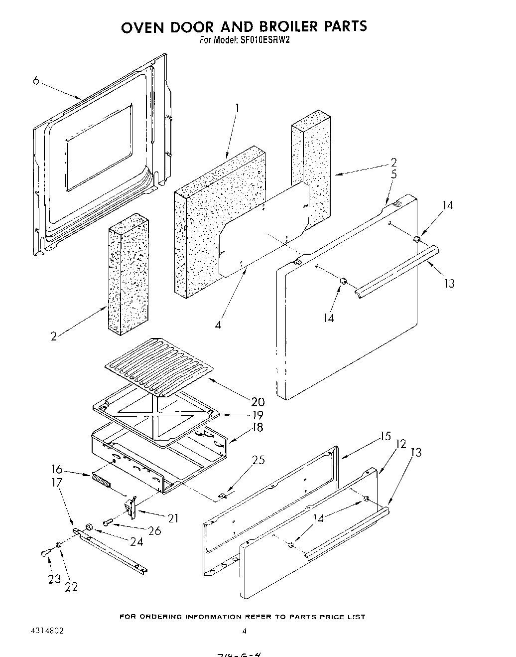 03 - OVEN DOOR AND BROILER