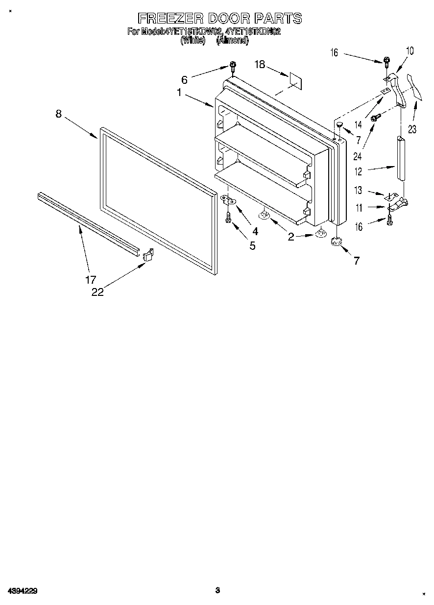 02 - FREEZER DOOR
