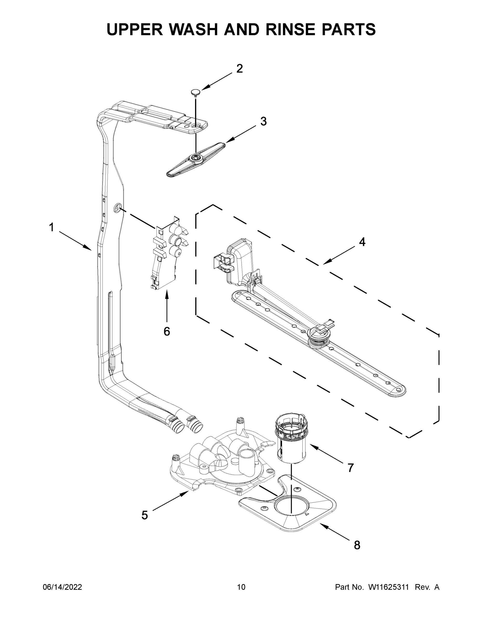 06 - UPPER WASH AND RINSE PARTS