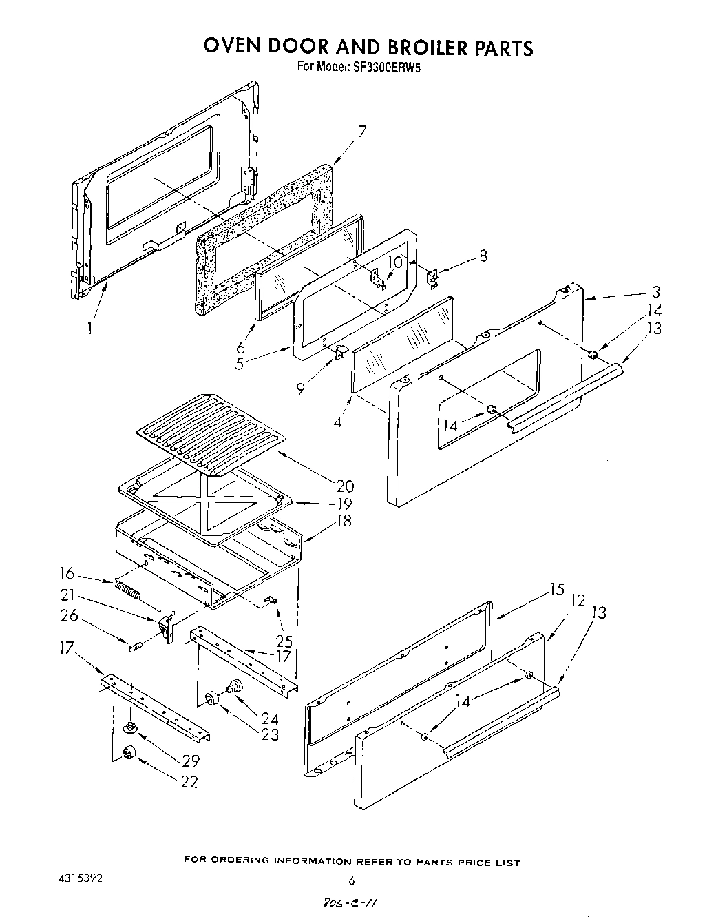 05 - OVEN DOOR AND BROILER