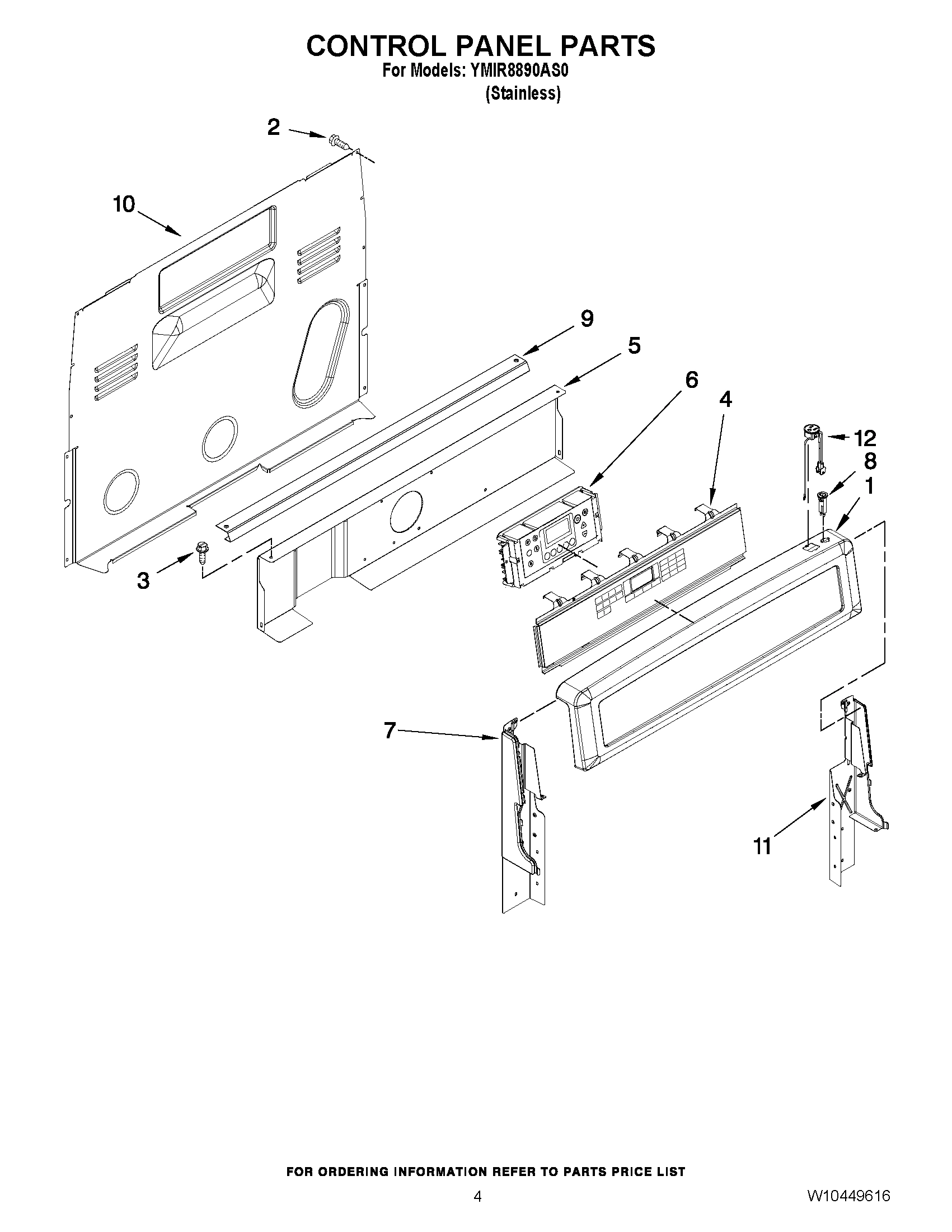 03 - CONTROL PANEL PARTS