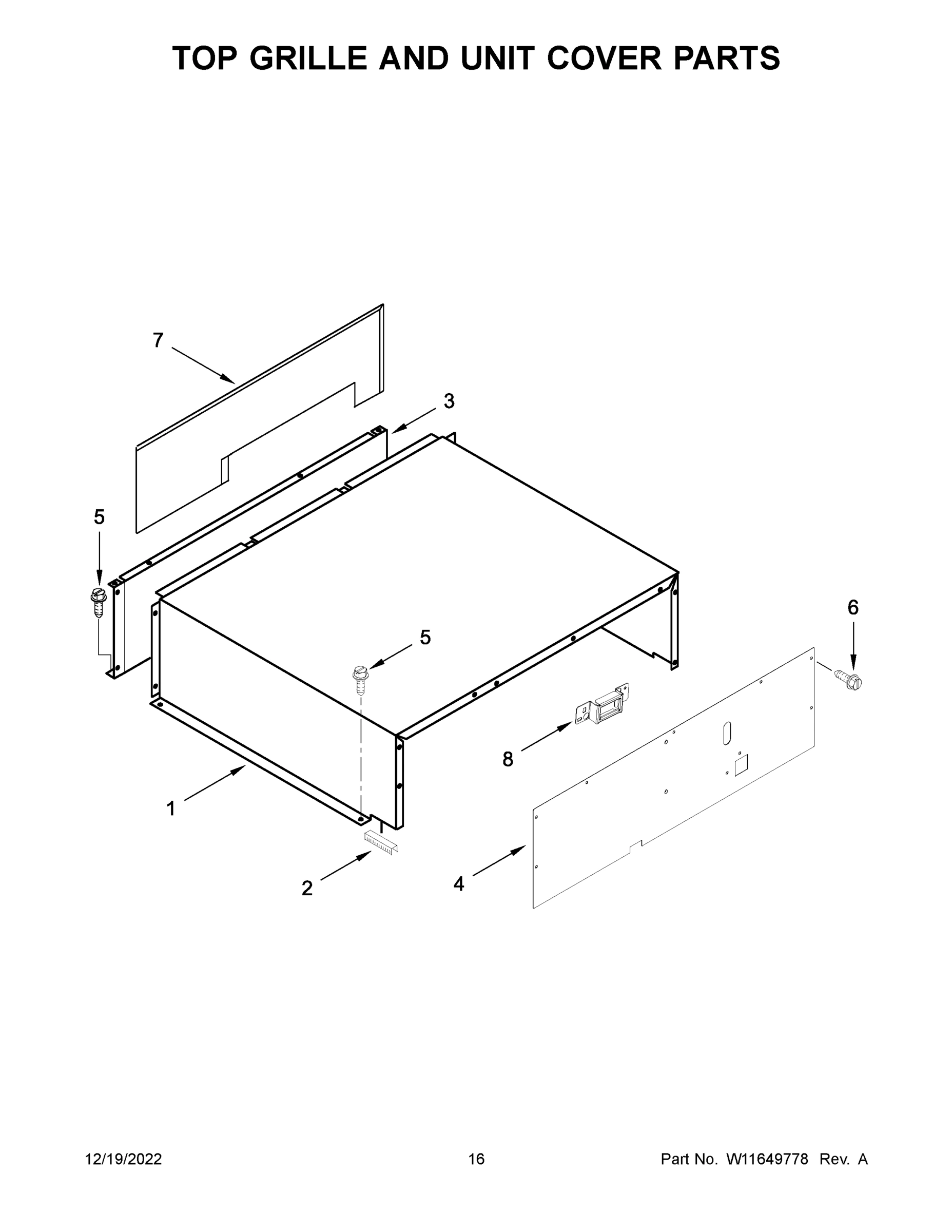 09 - TOP GRILLE AND UNIT COVER PARTS