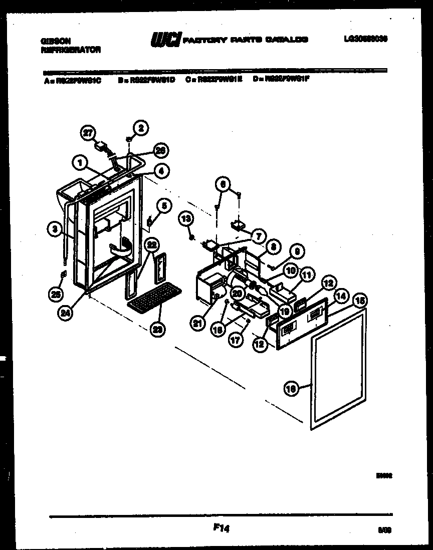 07 - ICE DOOR, DISPENSER AND WATER TANK