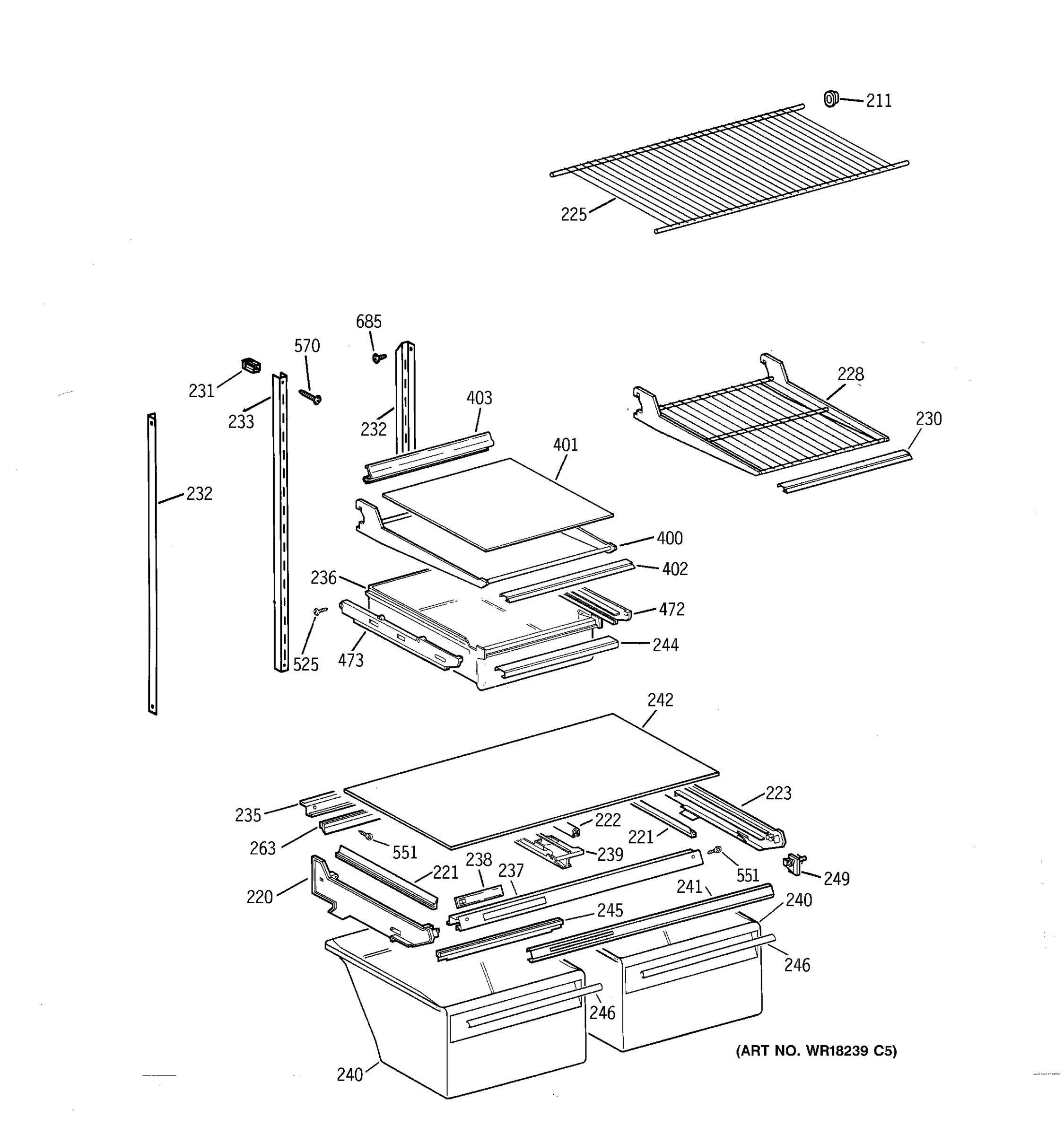 SHELF PARTS