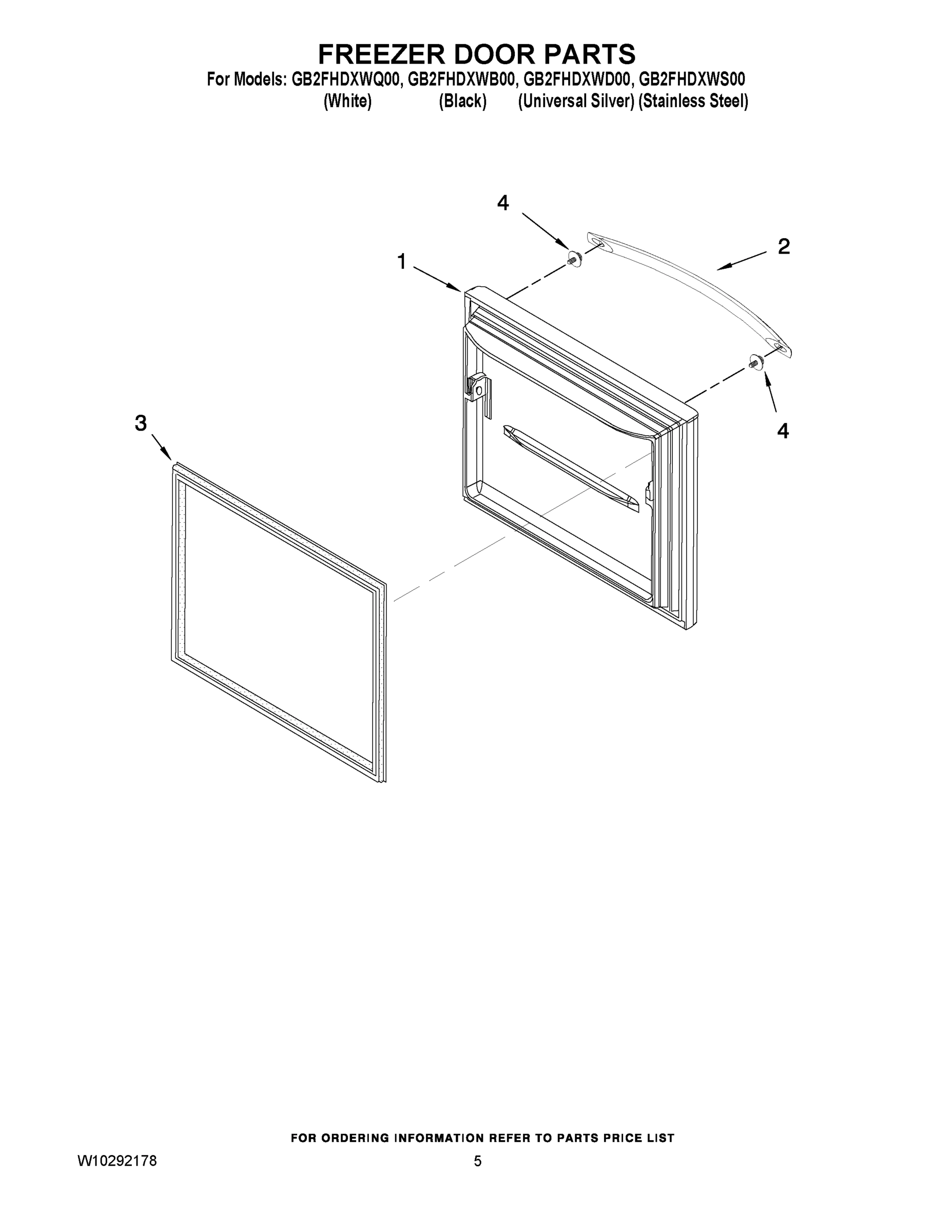 03 - FREEZER DOOR PARTS