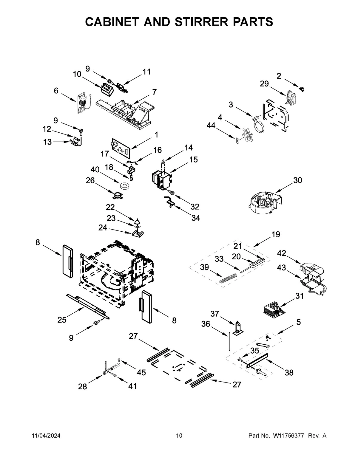 06 - CABINET AND STIRRER PARTS