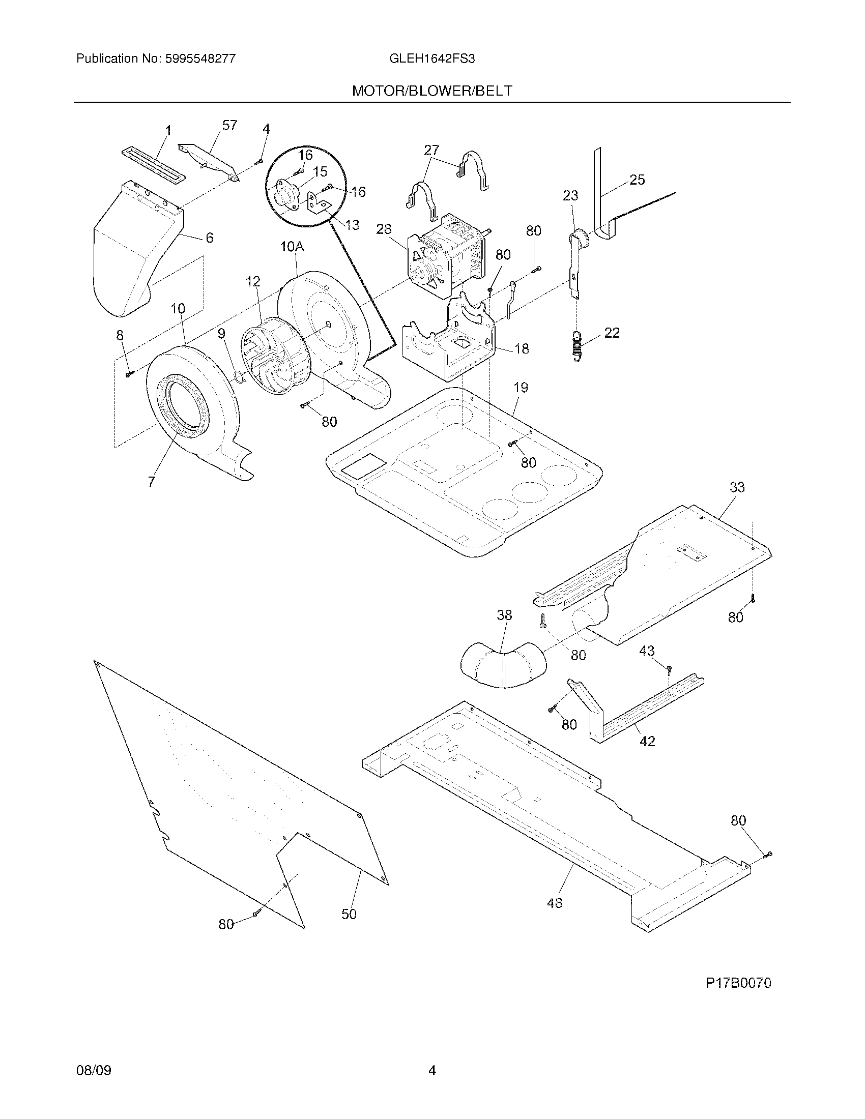 05 - MOTOR/BLOWER/BELT