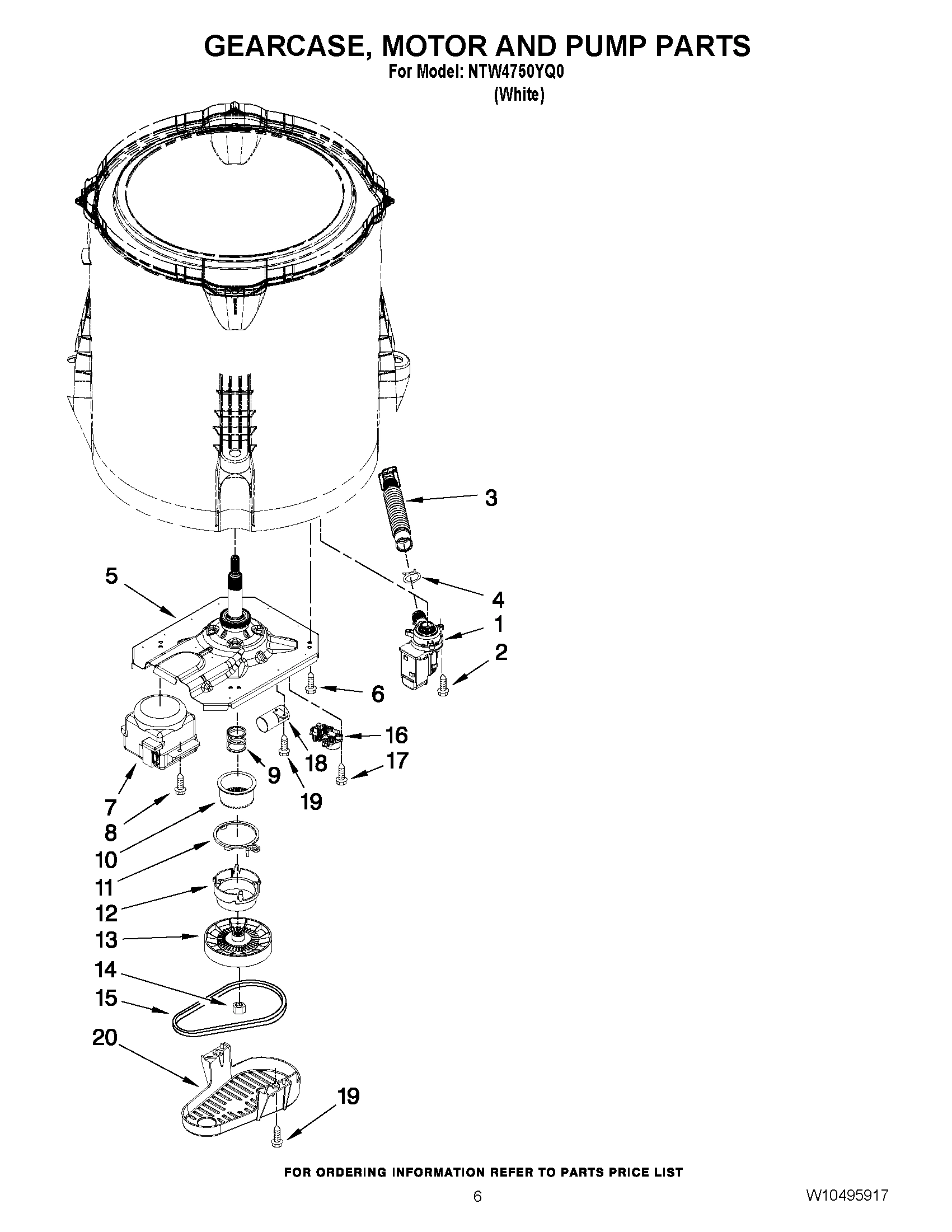 04 - GEARCASE, MOTOR AND PUMP PARTS