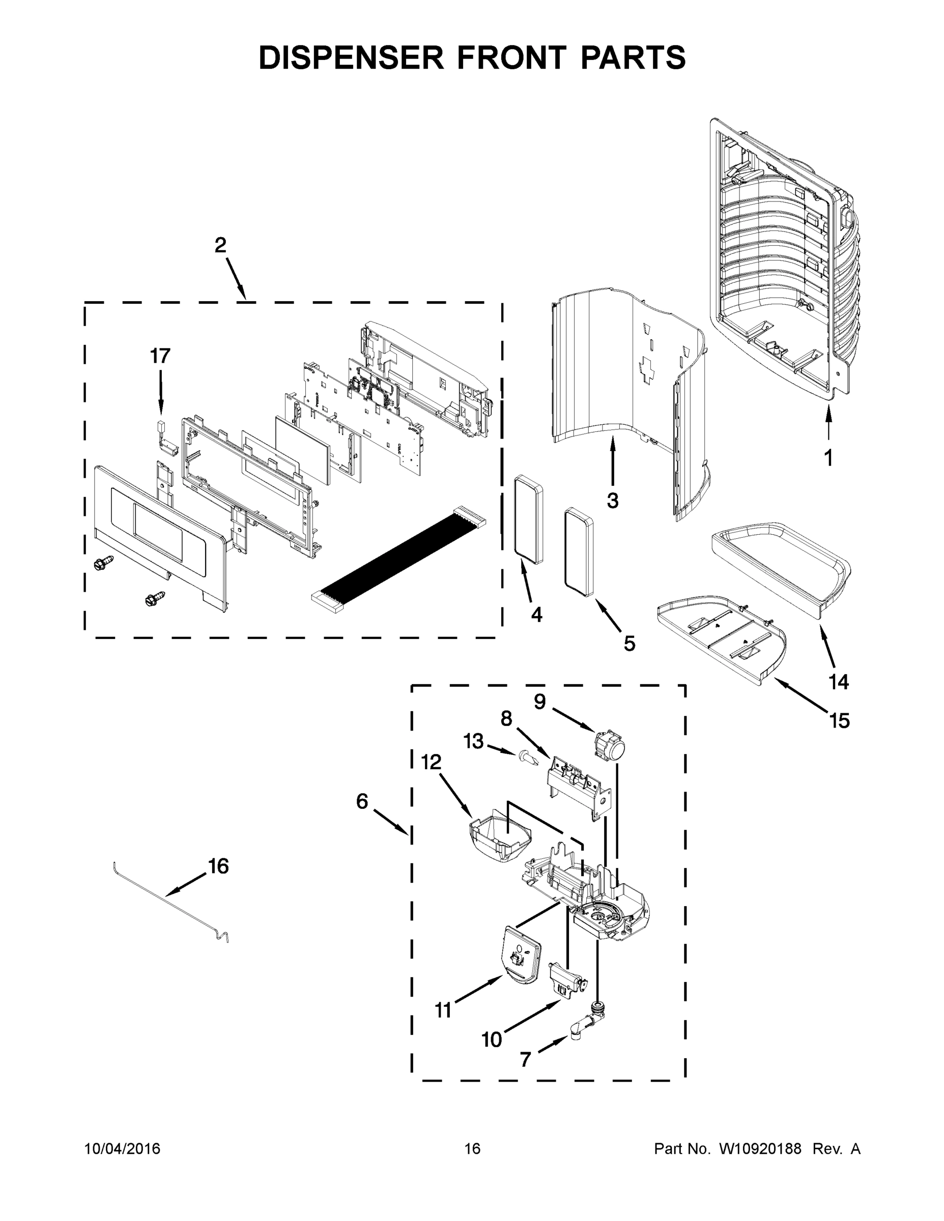 09 - DISPENSER FRONT PARTS