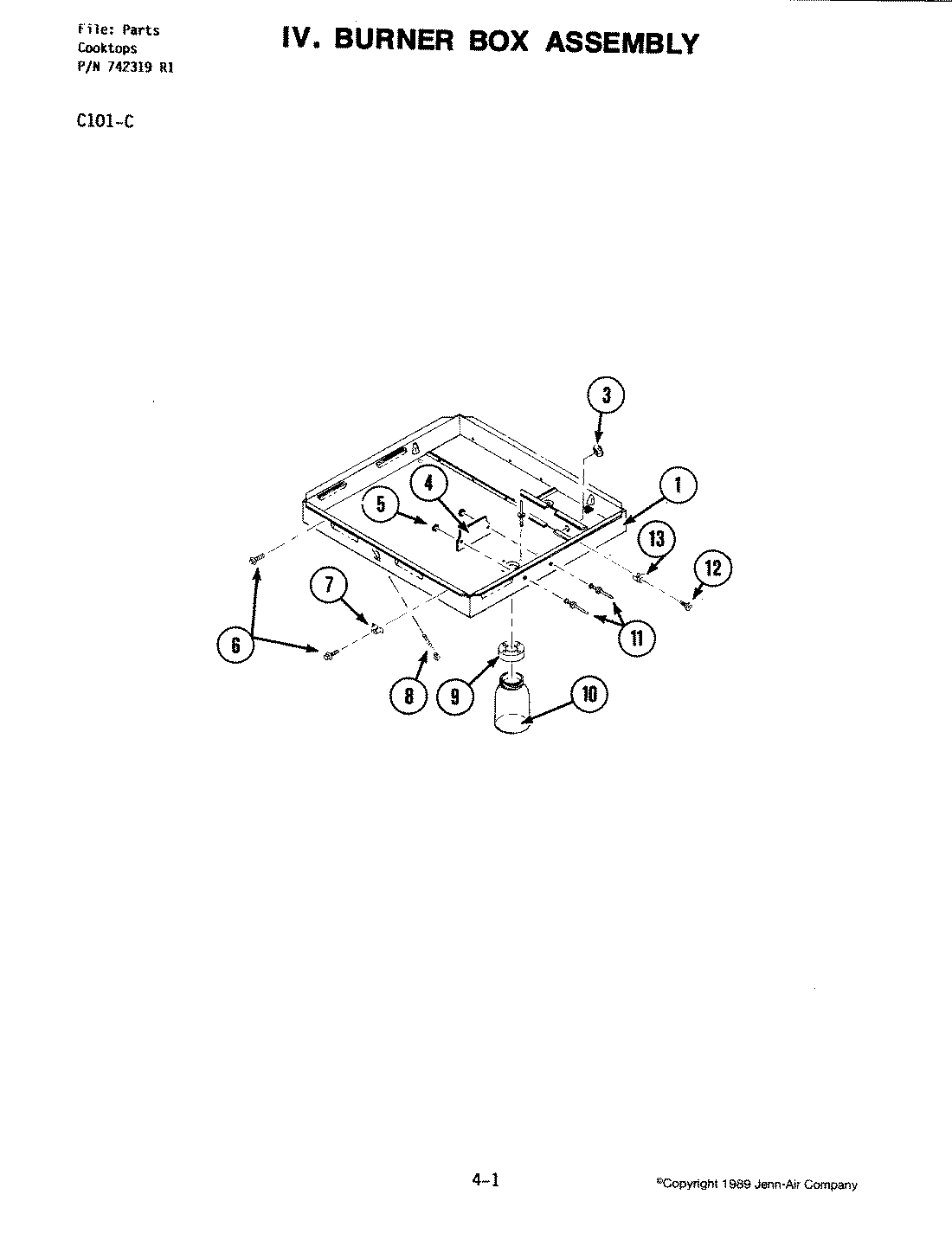 02 - BURNER BOX ASSEMBLY (C101-C)