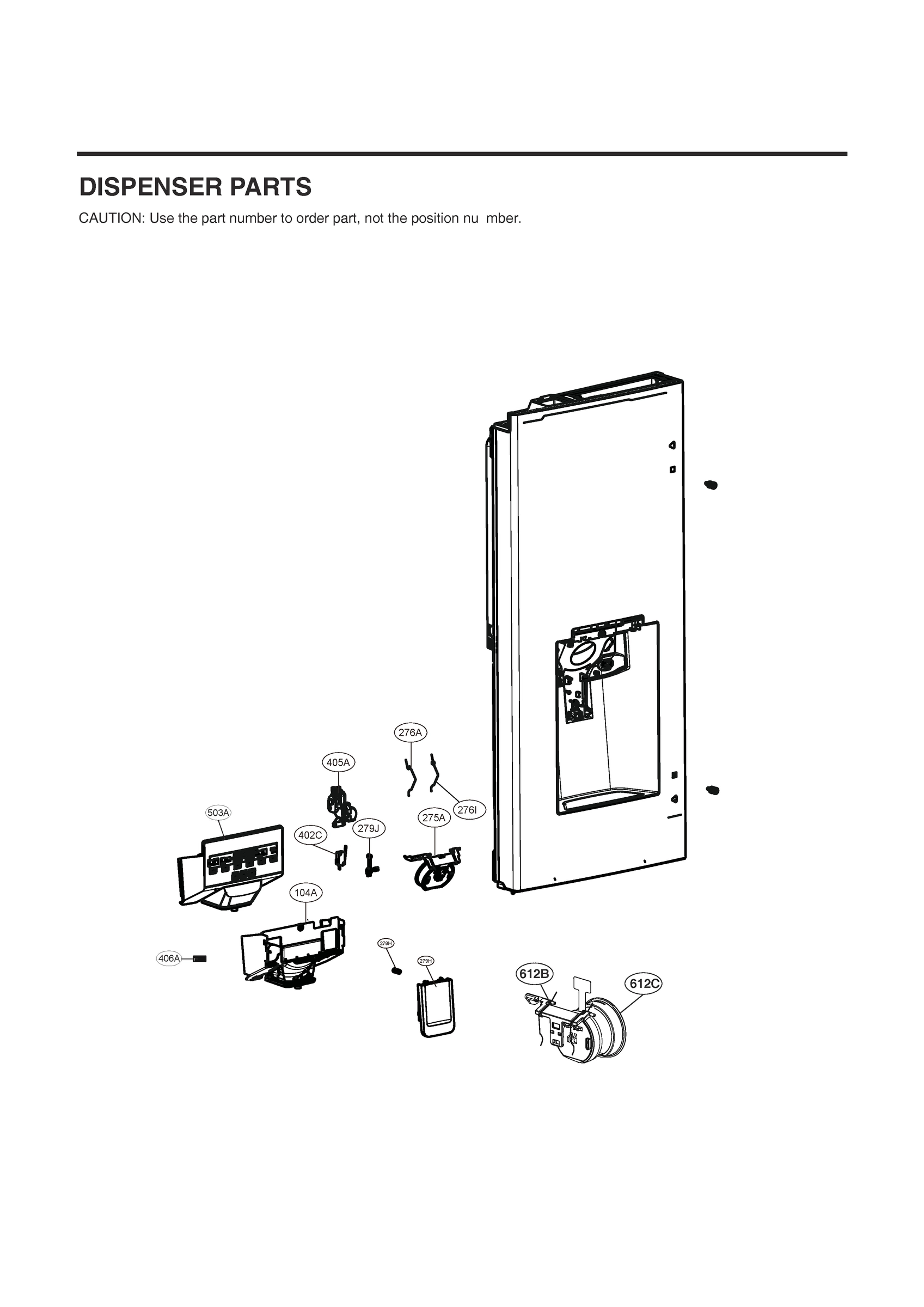 DISPENSER PARTS