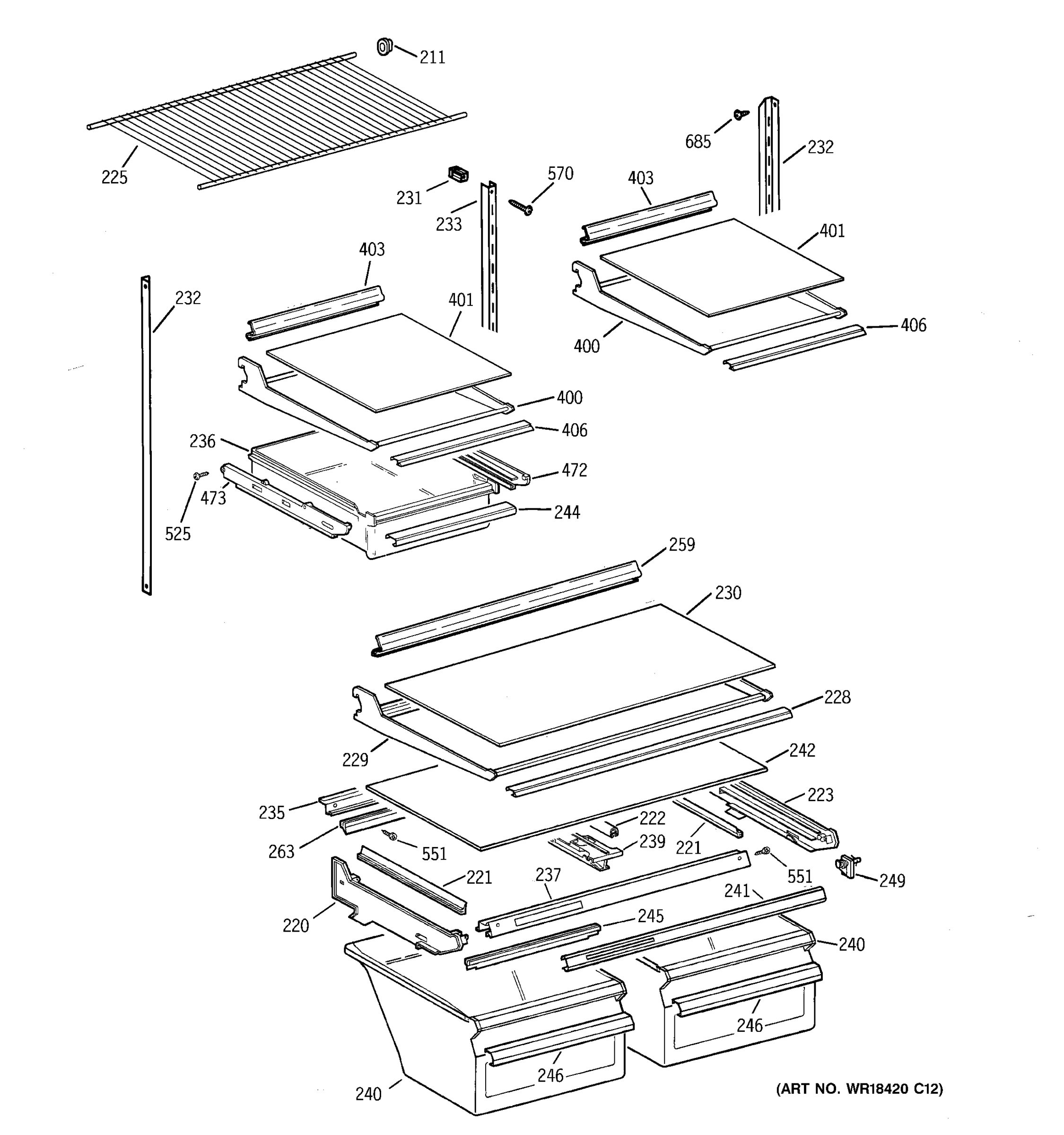 SHELF PARTS