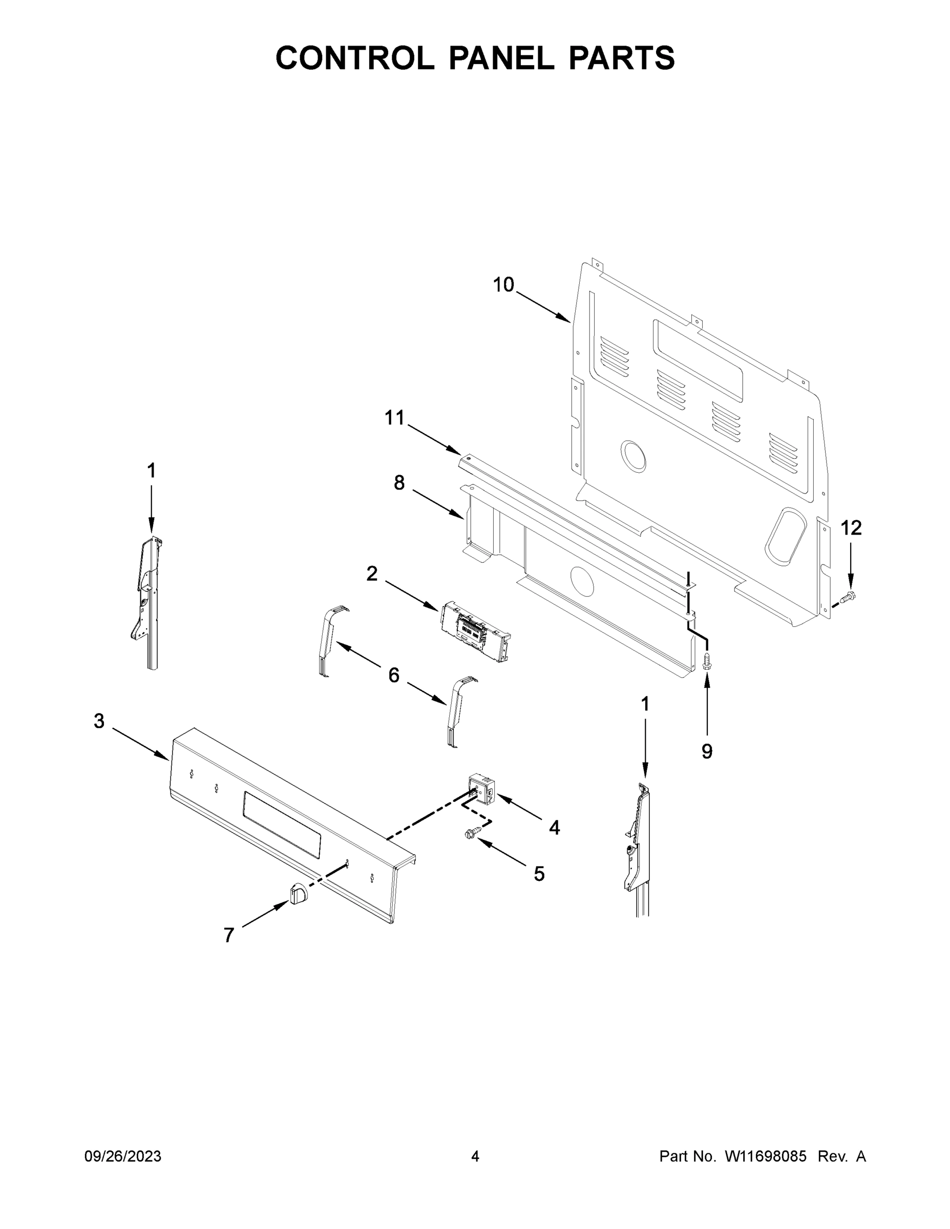 03 - CONTROL PANEL PARTS