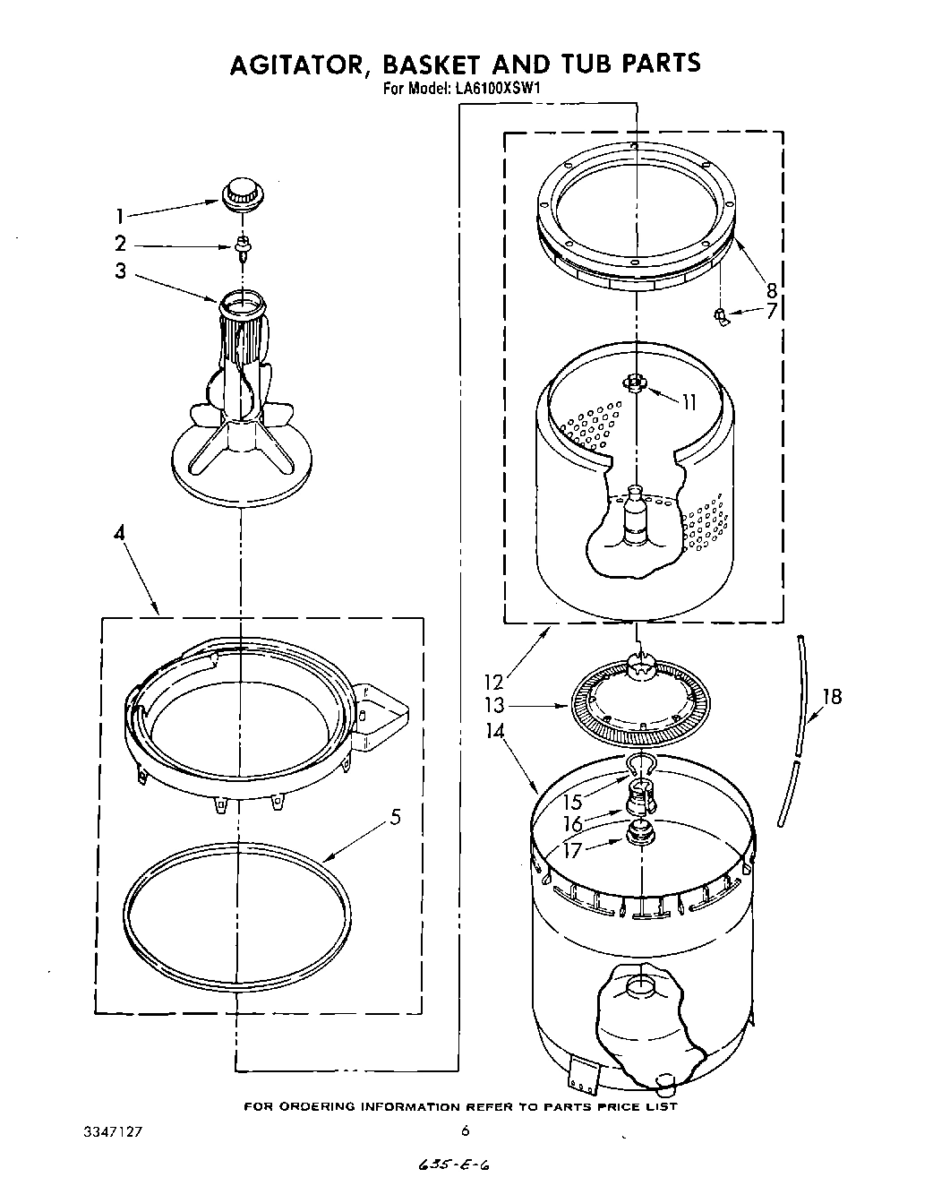 04 - AGITATOR , BASKET AND TUB