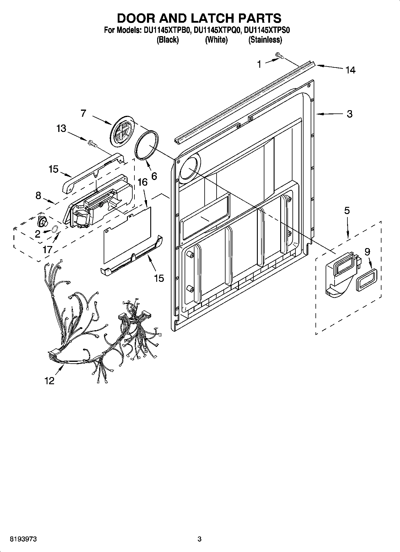 03 - DOOR AND LATCH PARTS