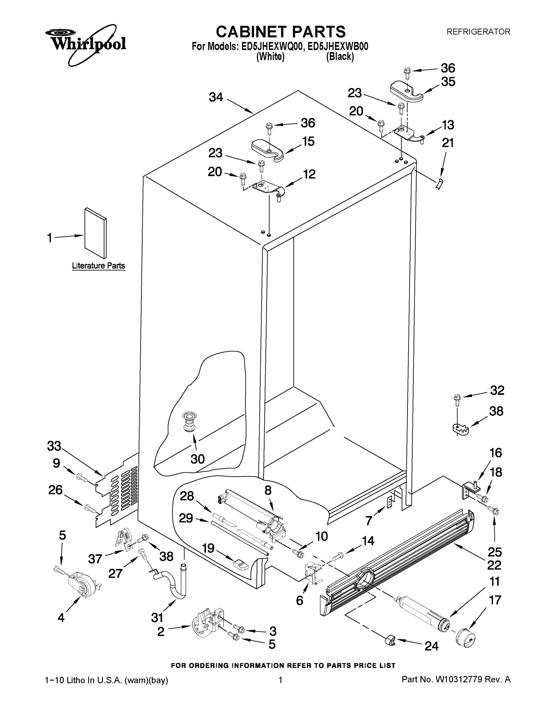 01 - CABINET PARTS