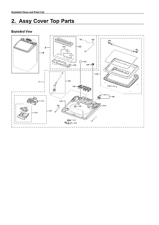 TOP COVER ASSY PARTS