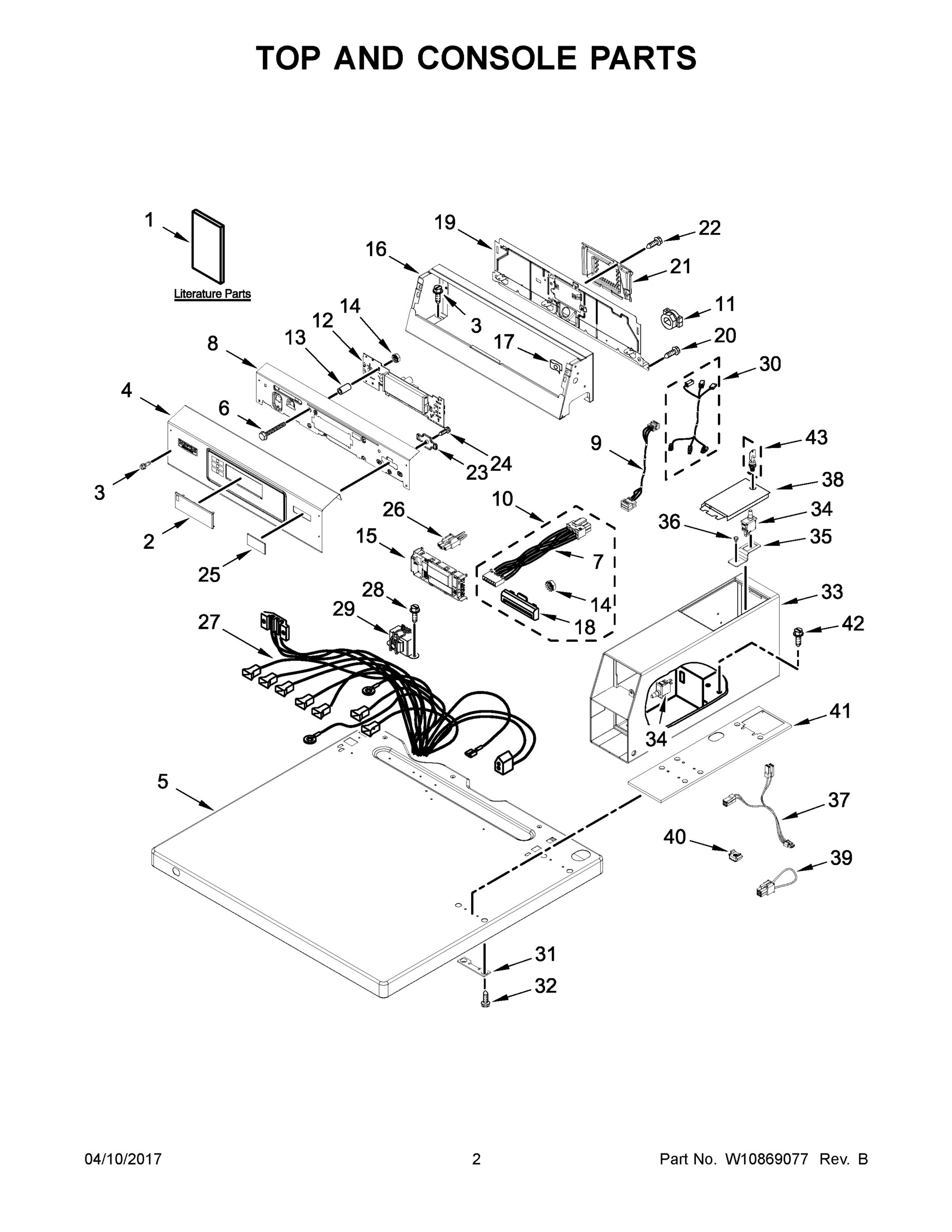 02 - TOP AND CONSOLE PARTS