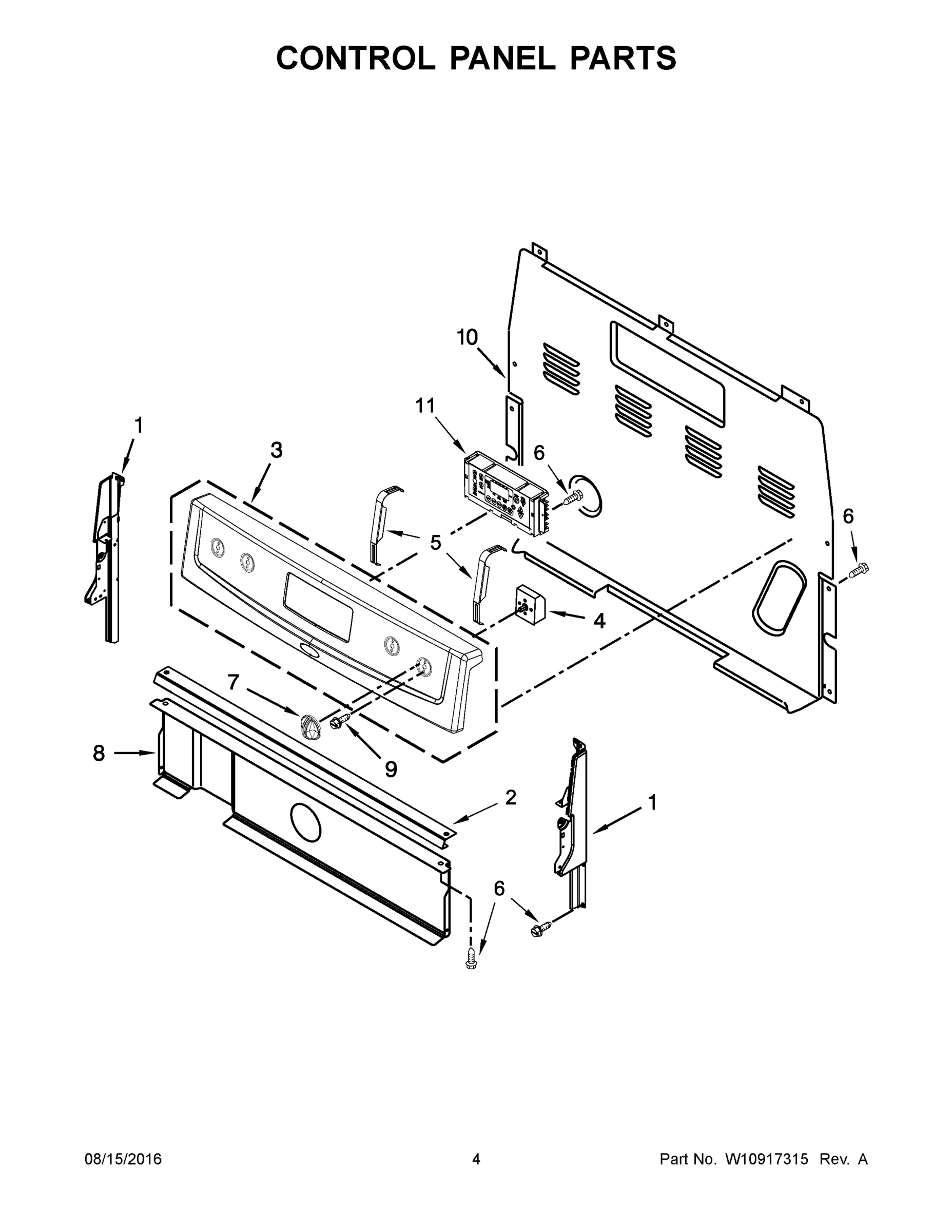 03 - CONTROL PANEL PARTS