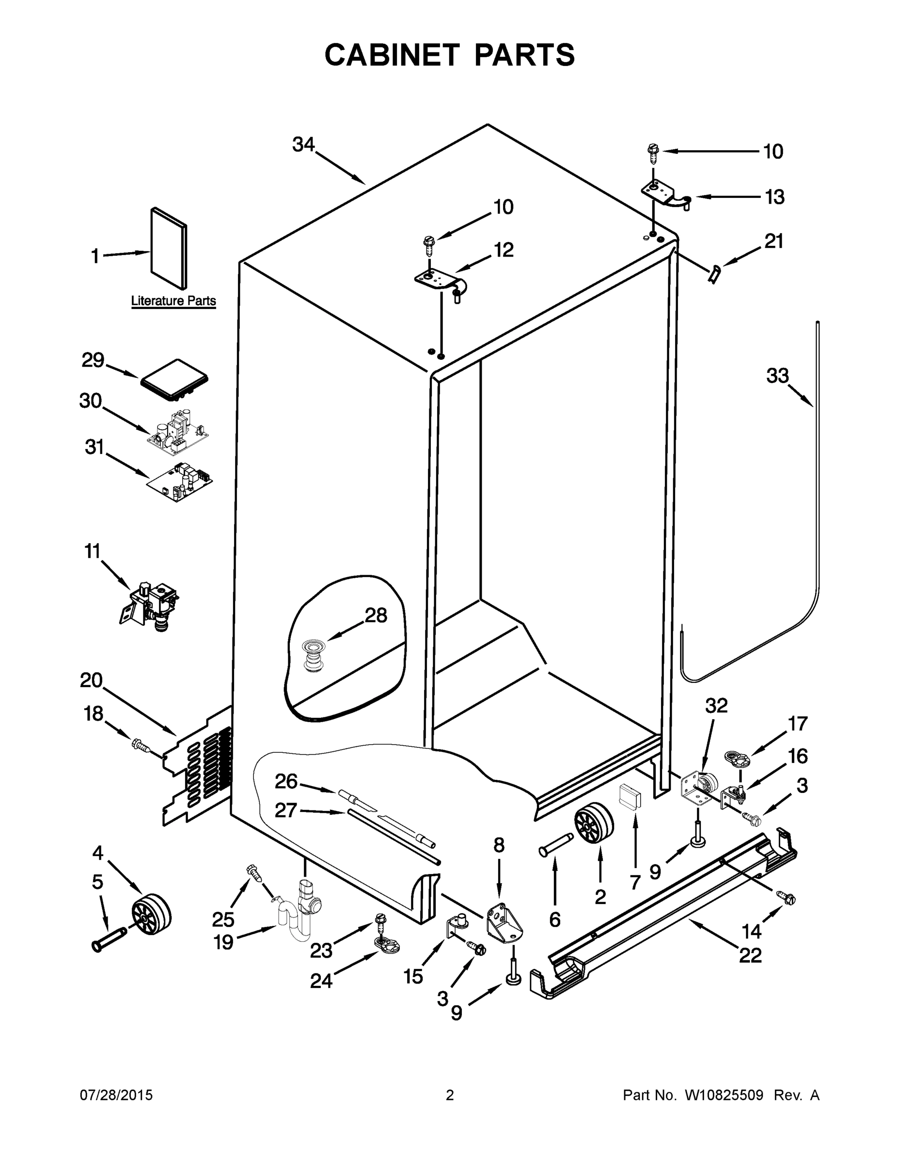 02 - CABINET PARTS