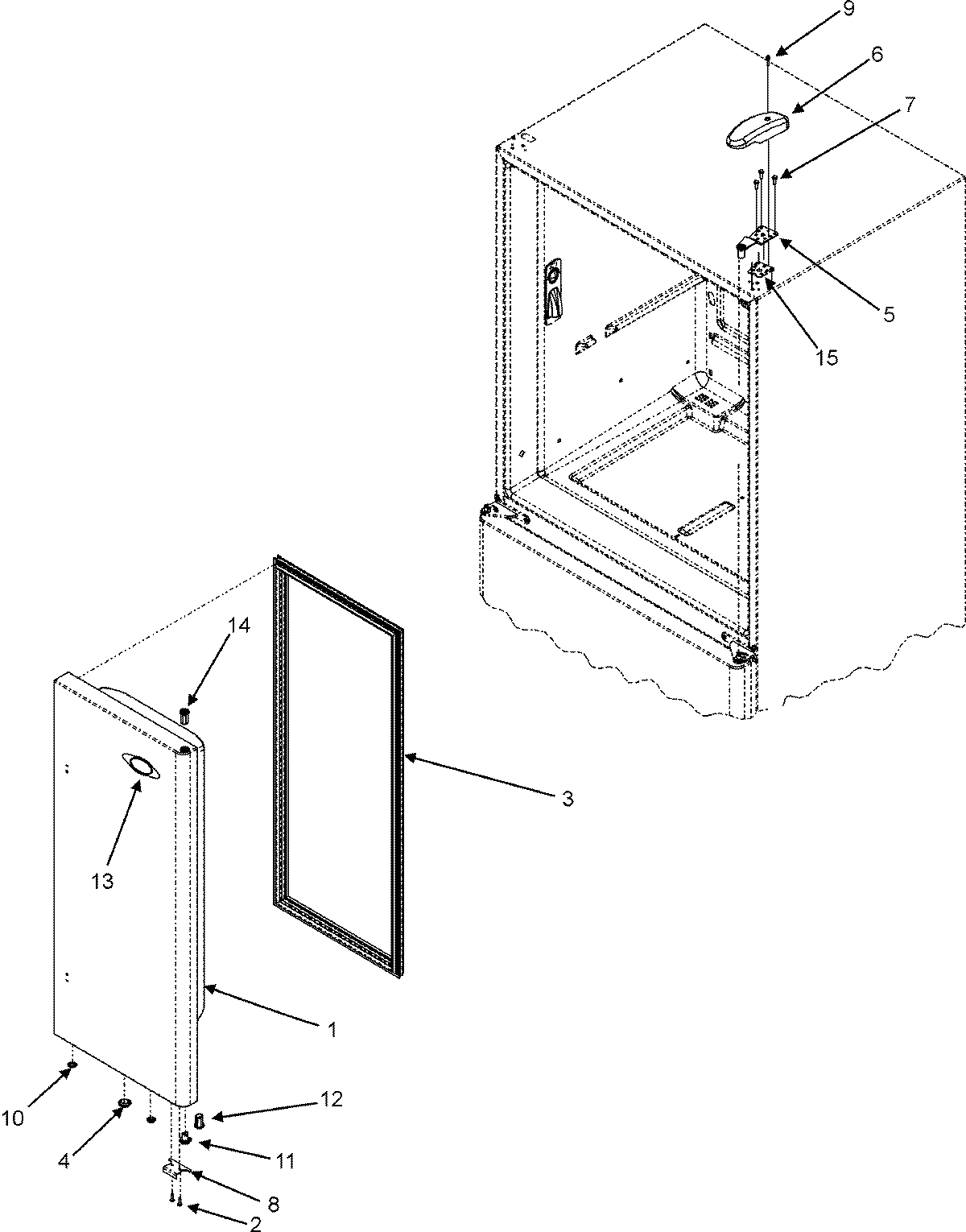 15 - RIGHT REFRIGERATOR DOOR