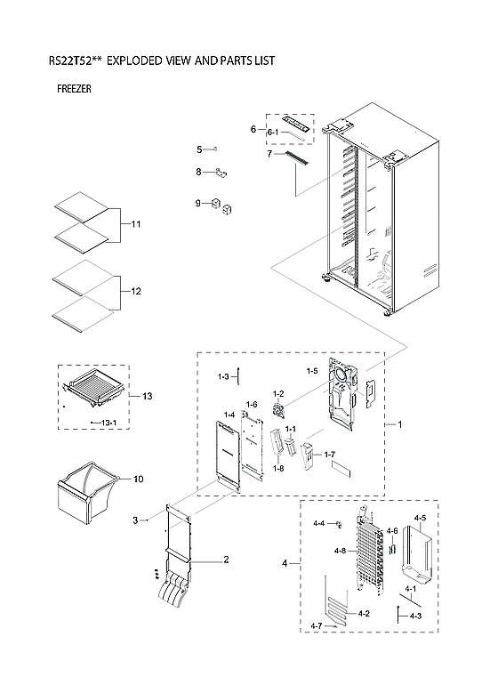 FREEZER PARTS