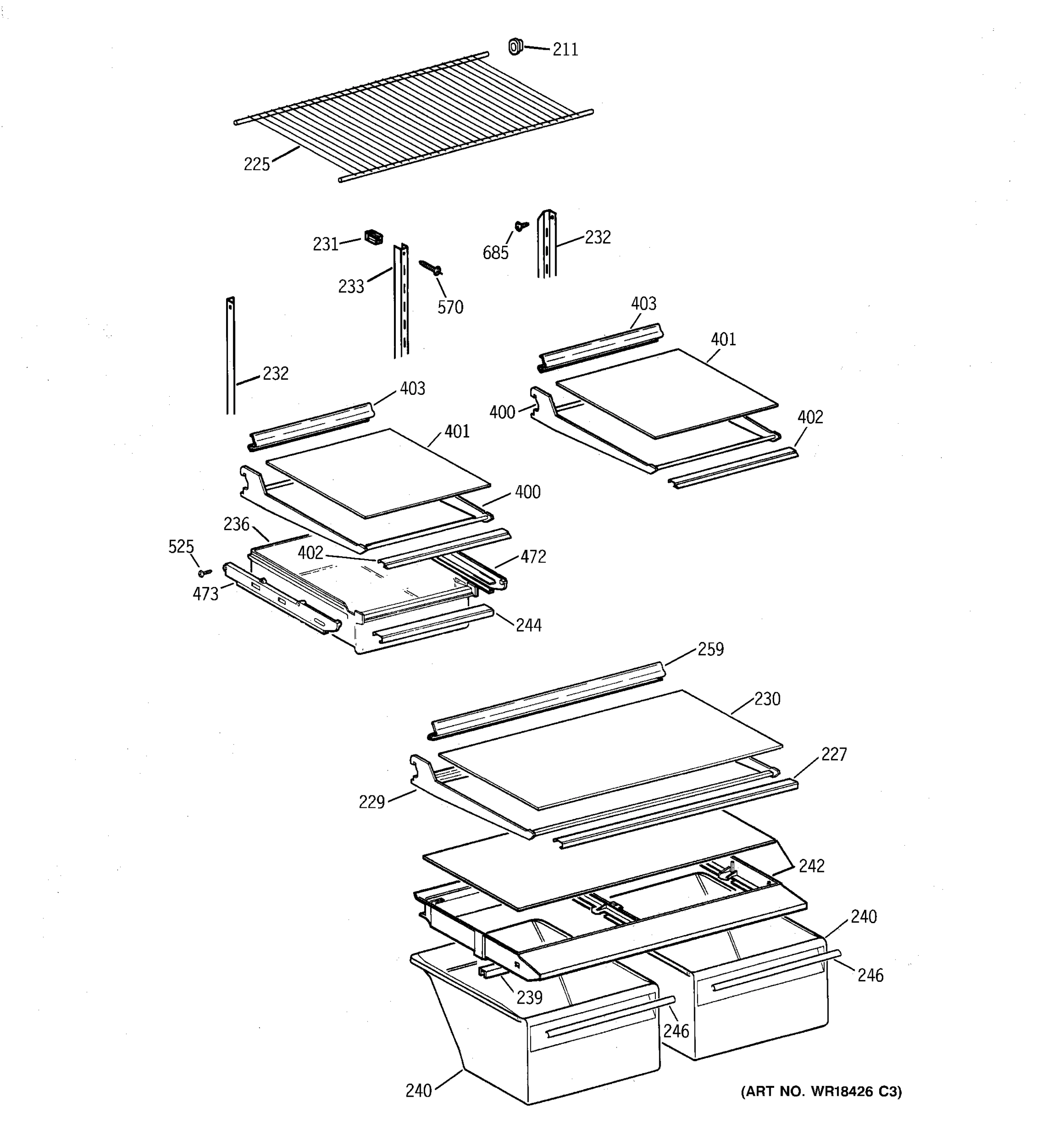 SHELF PARTS