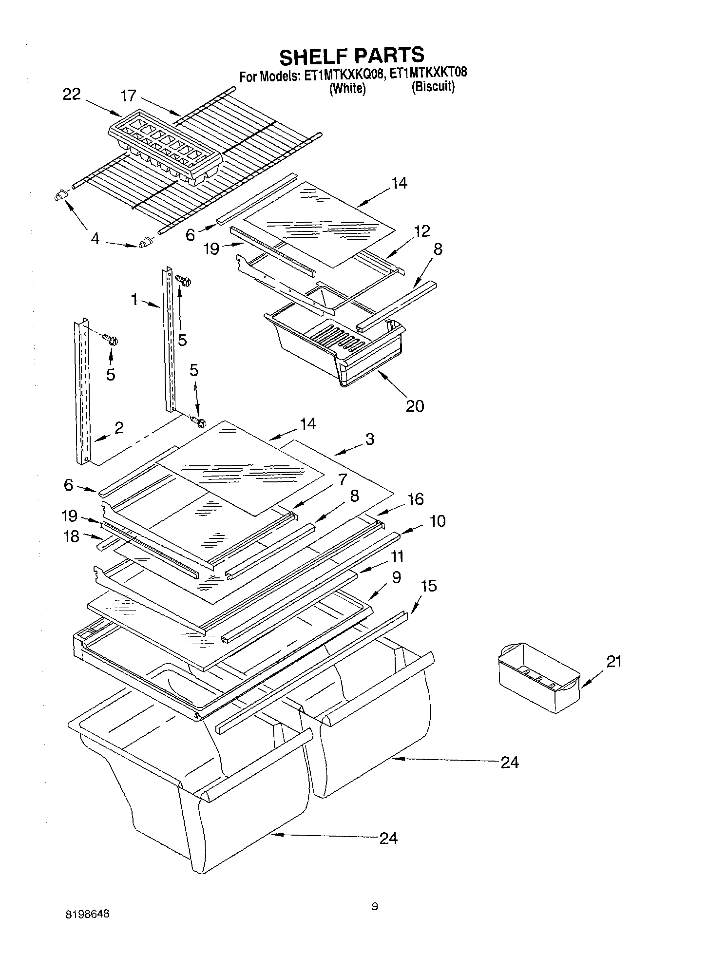 05 - SHELF PARTS, OPTIONAL PARTS