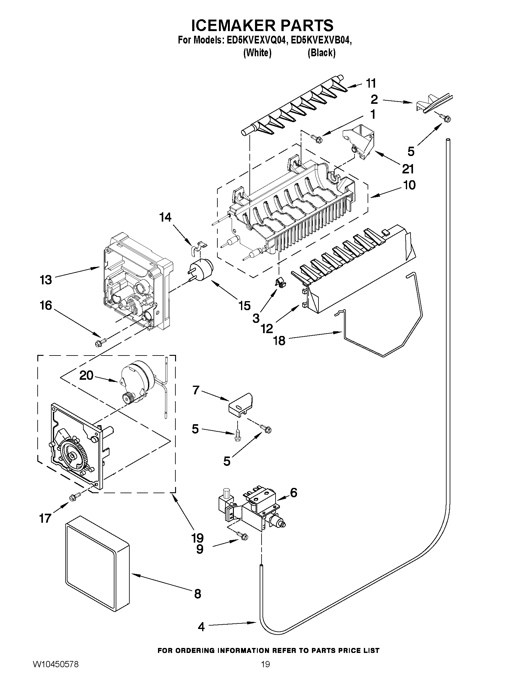 12 - ICEMAKER PARTS