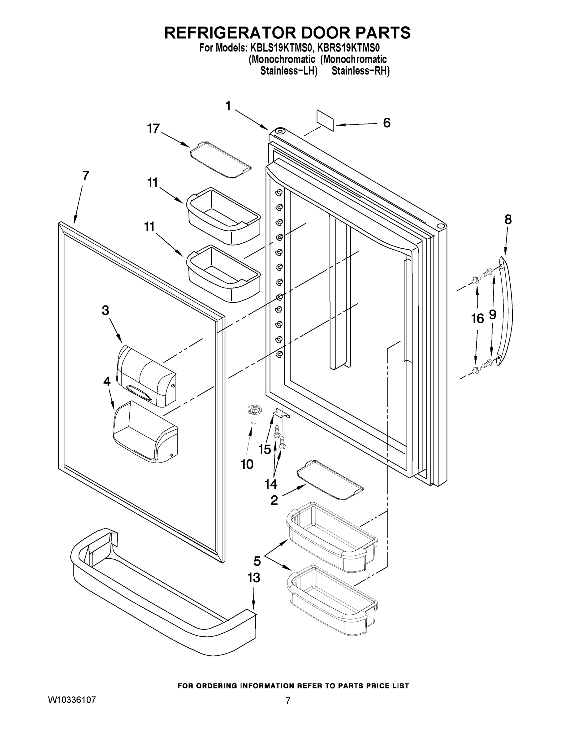 04 - REFRIGERATOR DOOR PARTS