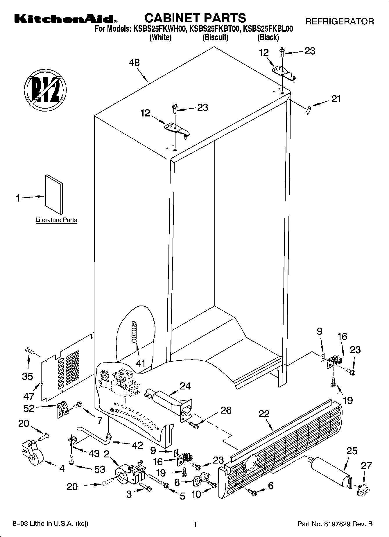 01 - CABINET PARTS
