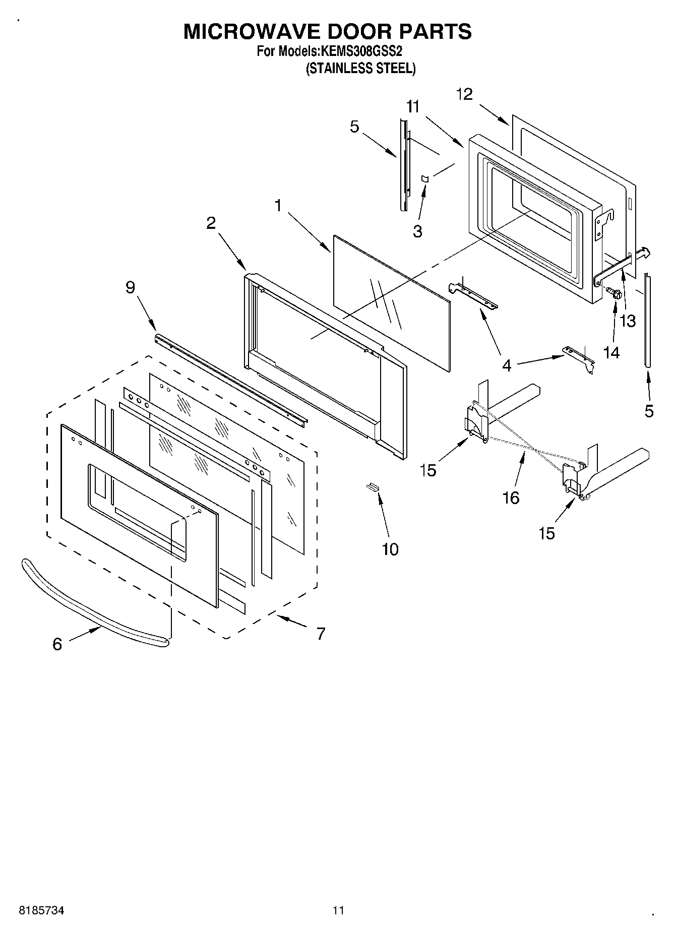 09 - MICROWAVE DOOR