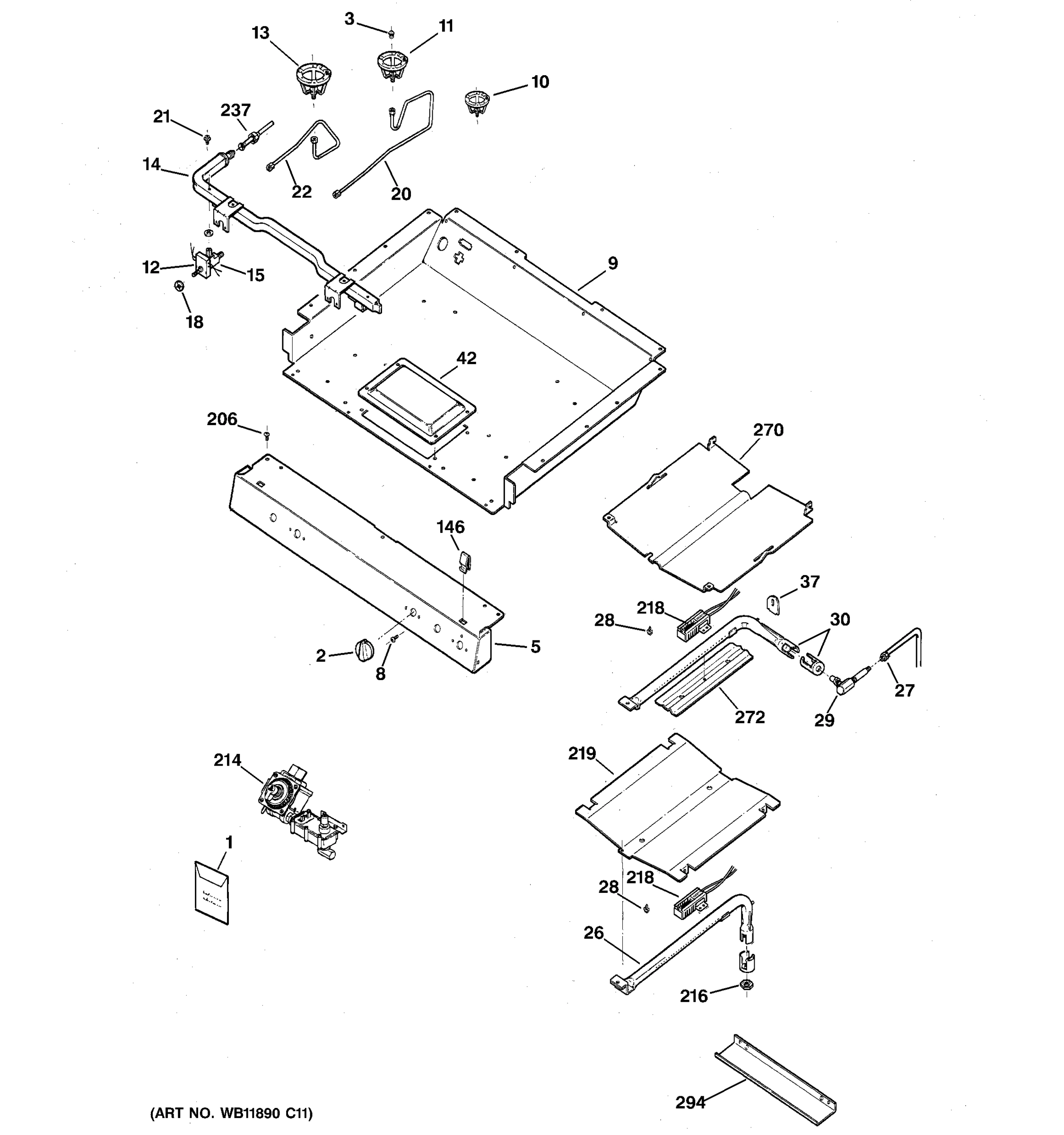 GAS & BURNER PARTS