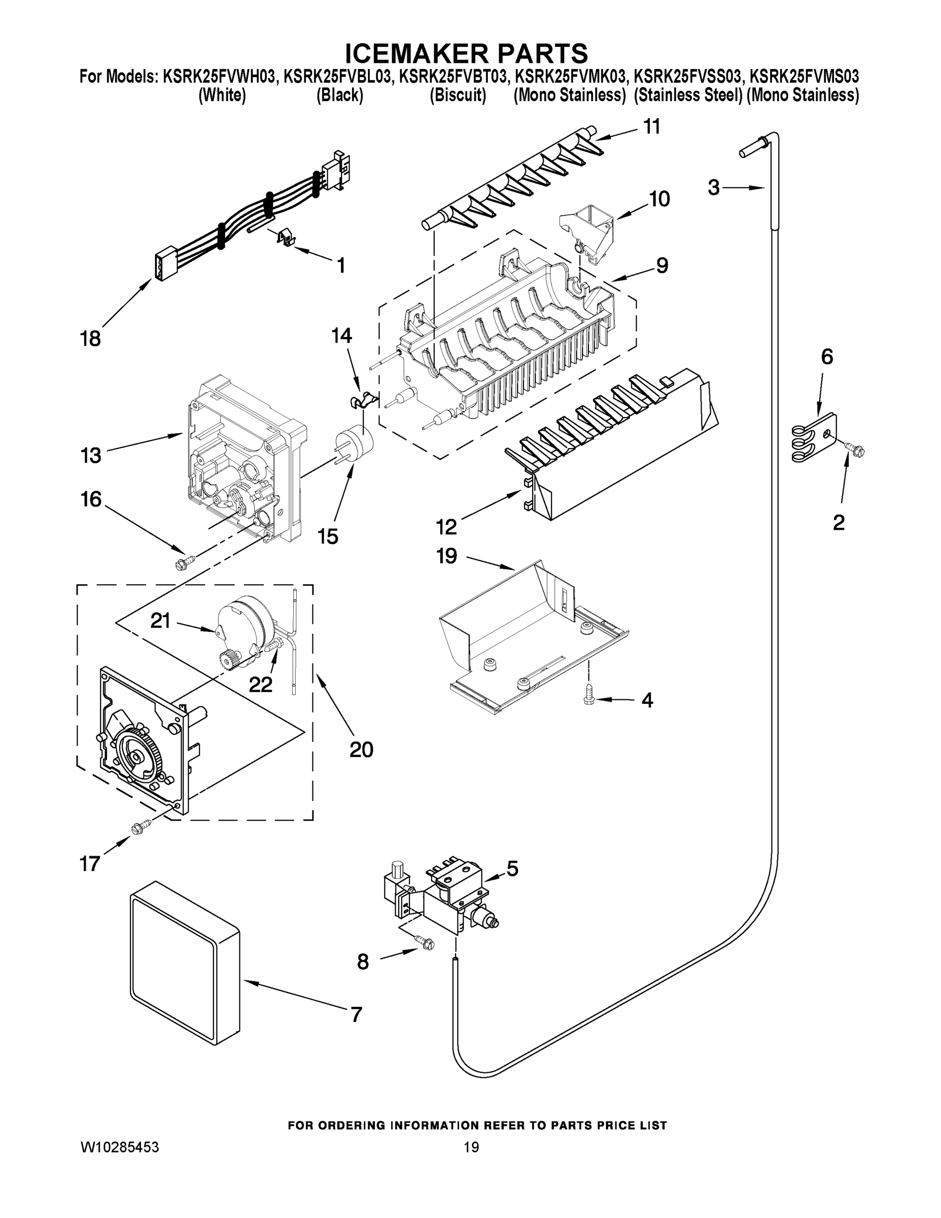12 - ICEMAKER PARTS