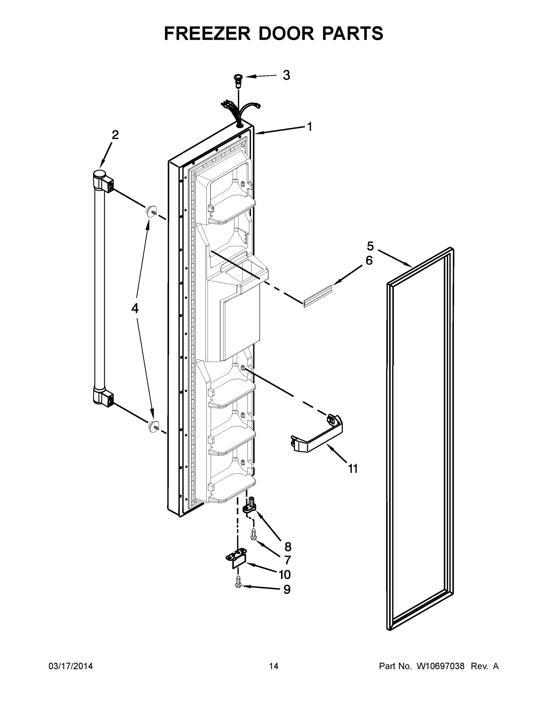 08 - FREEZER DOOR PARTS