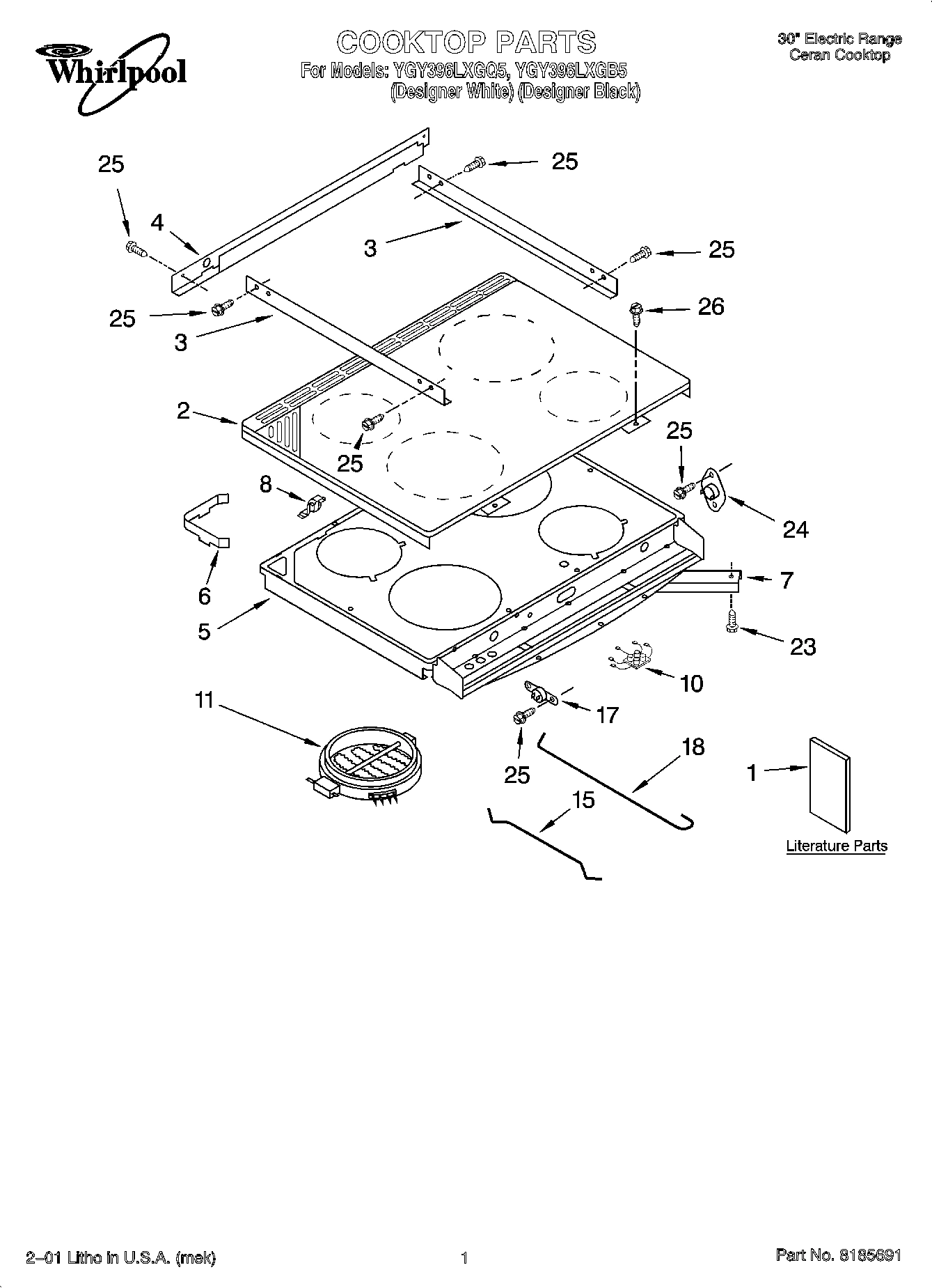 01 - COOKTOP PARTS
