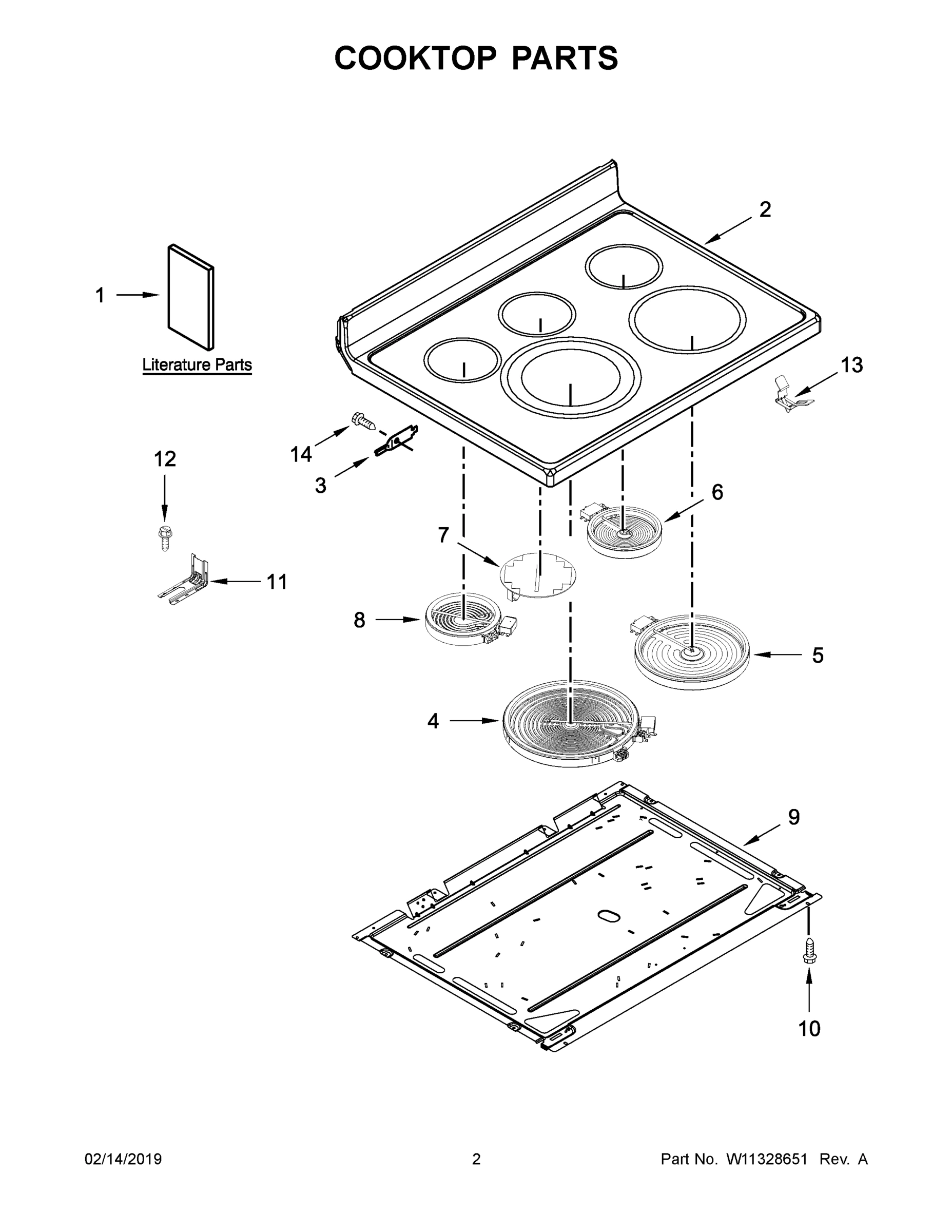 02 - COOKTOP PARTS
